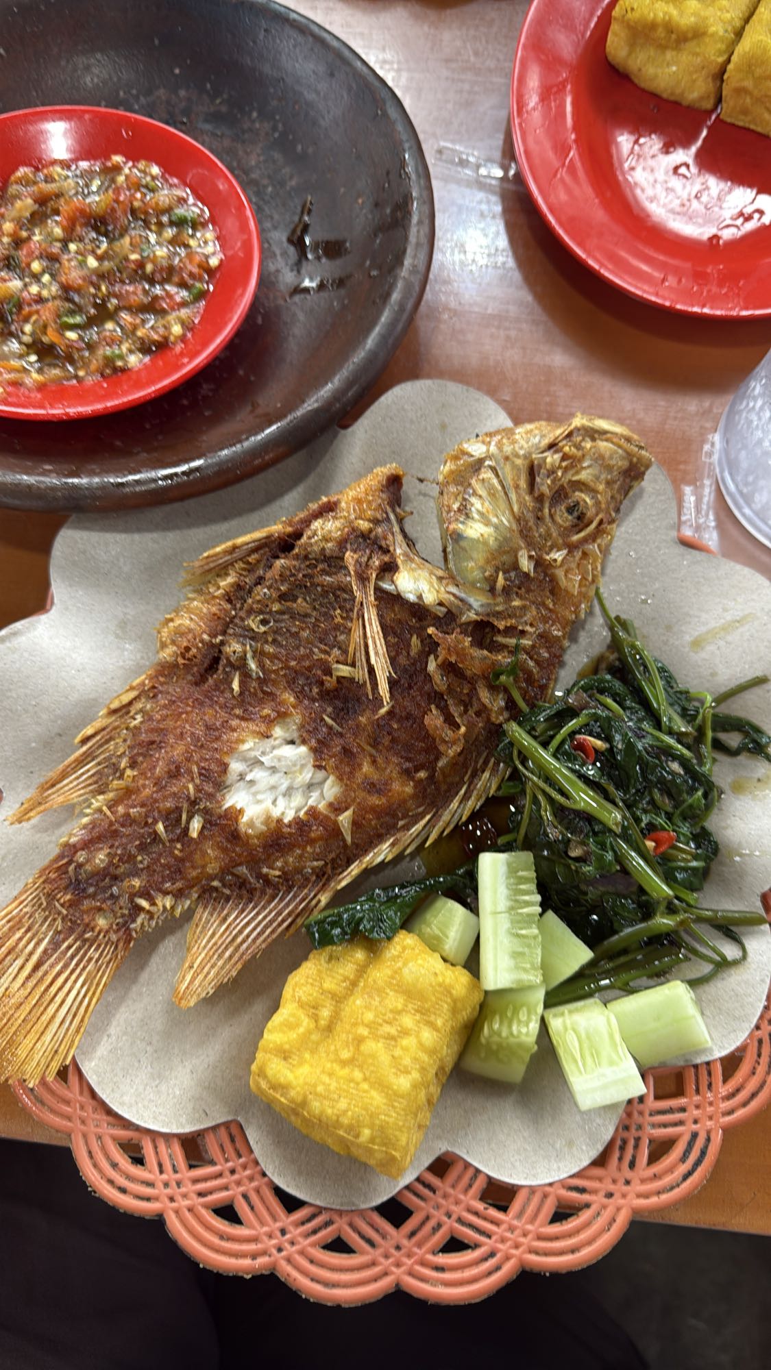 Fried Fish with Veggies
