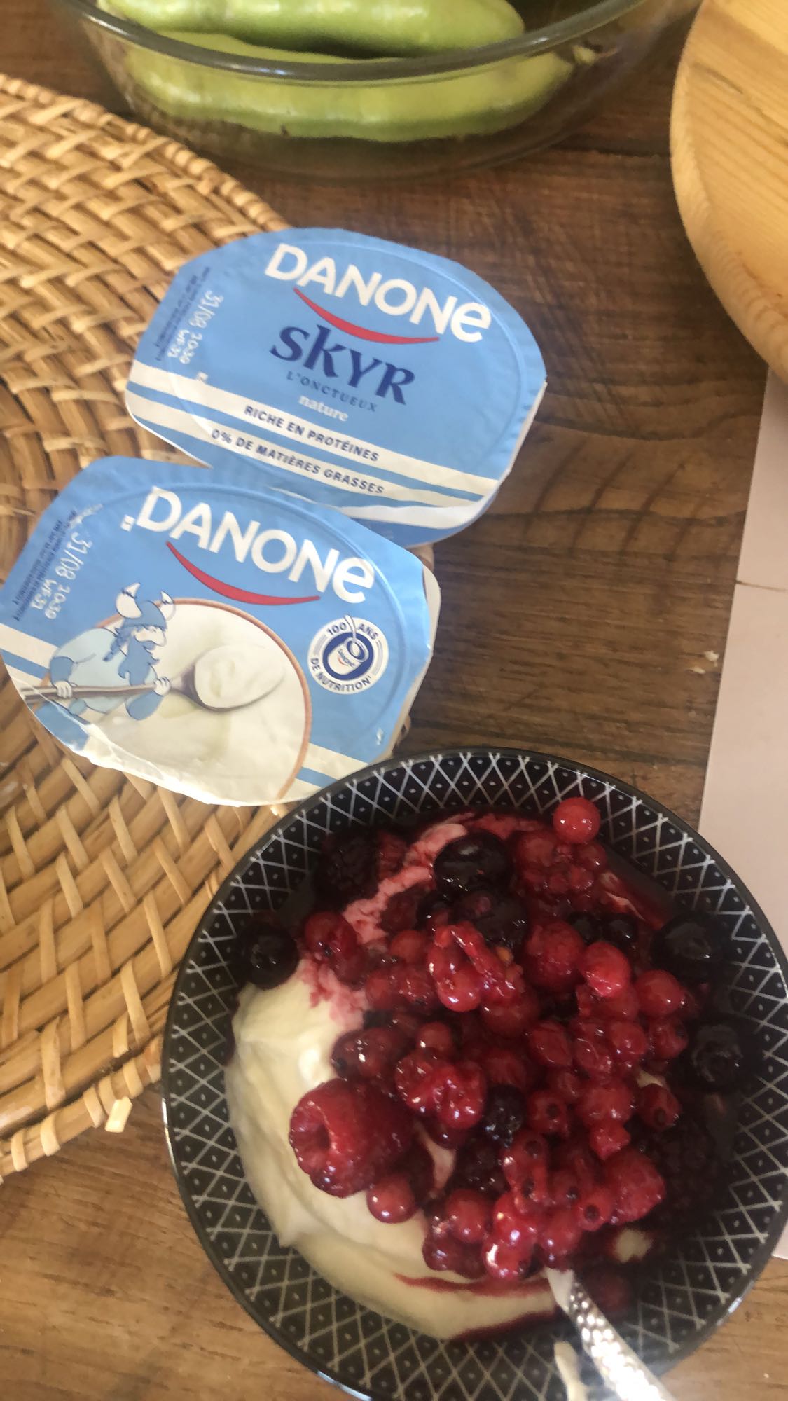 Skyr aux fruits rouges