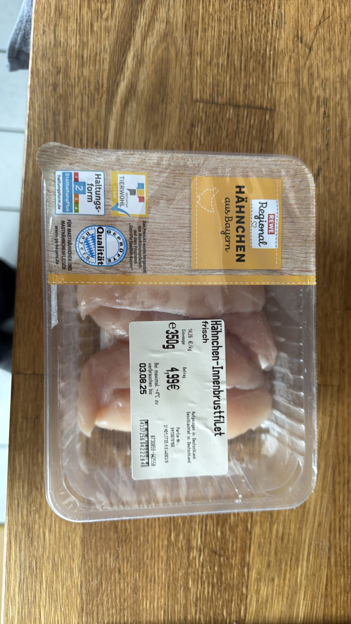 Hähnchen-Innenbrustfilet