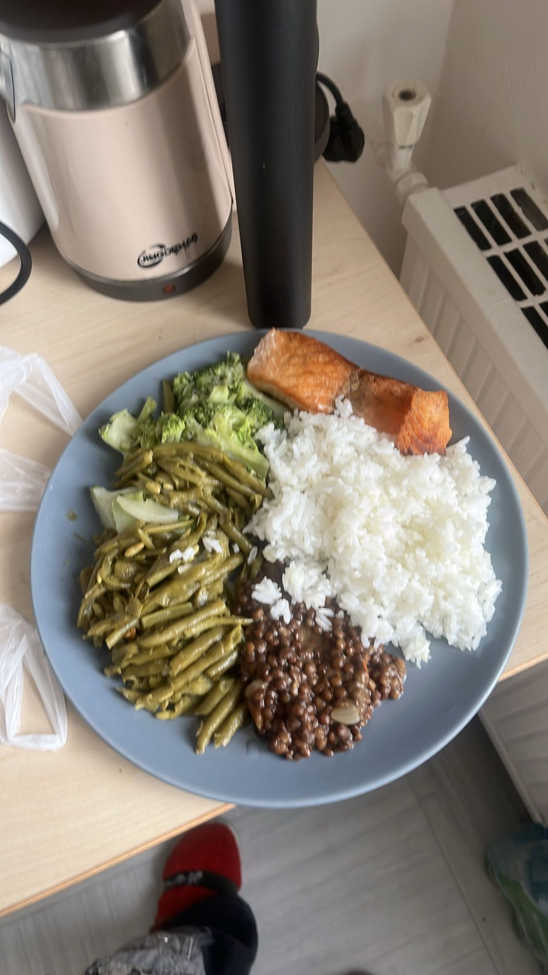 Assiette équilibrée saumon