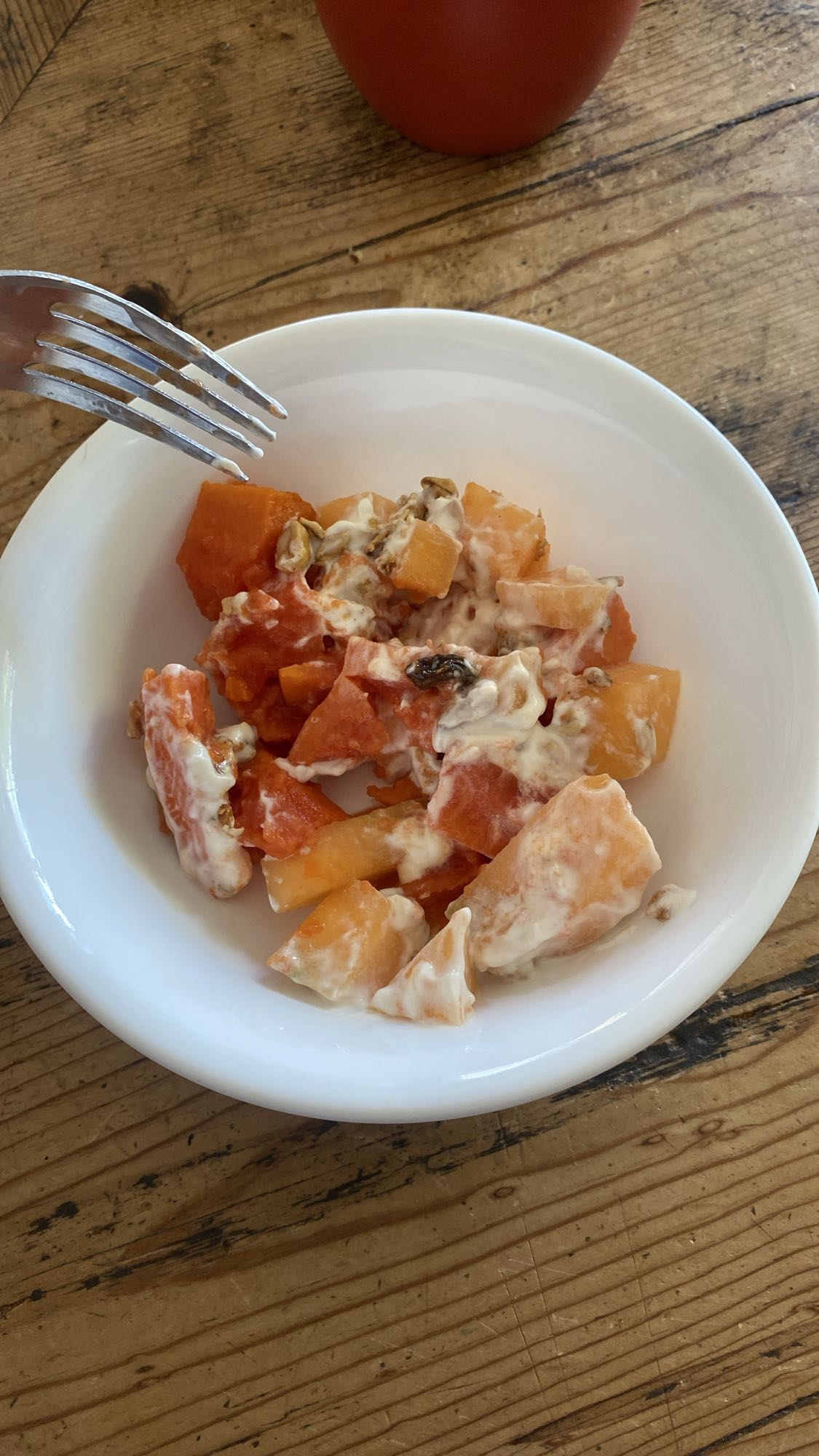 Ensalada de frutas y yogur