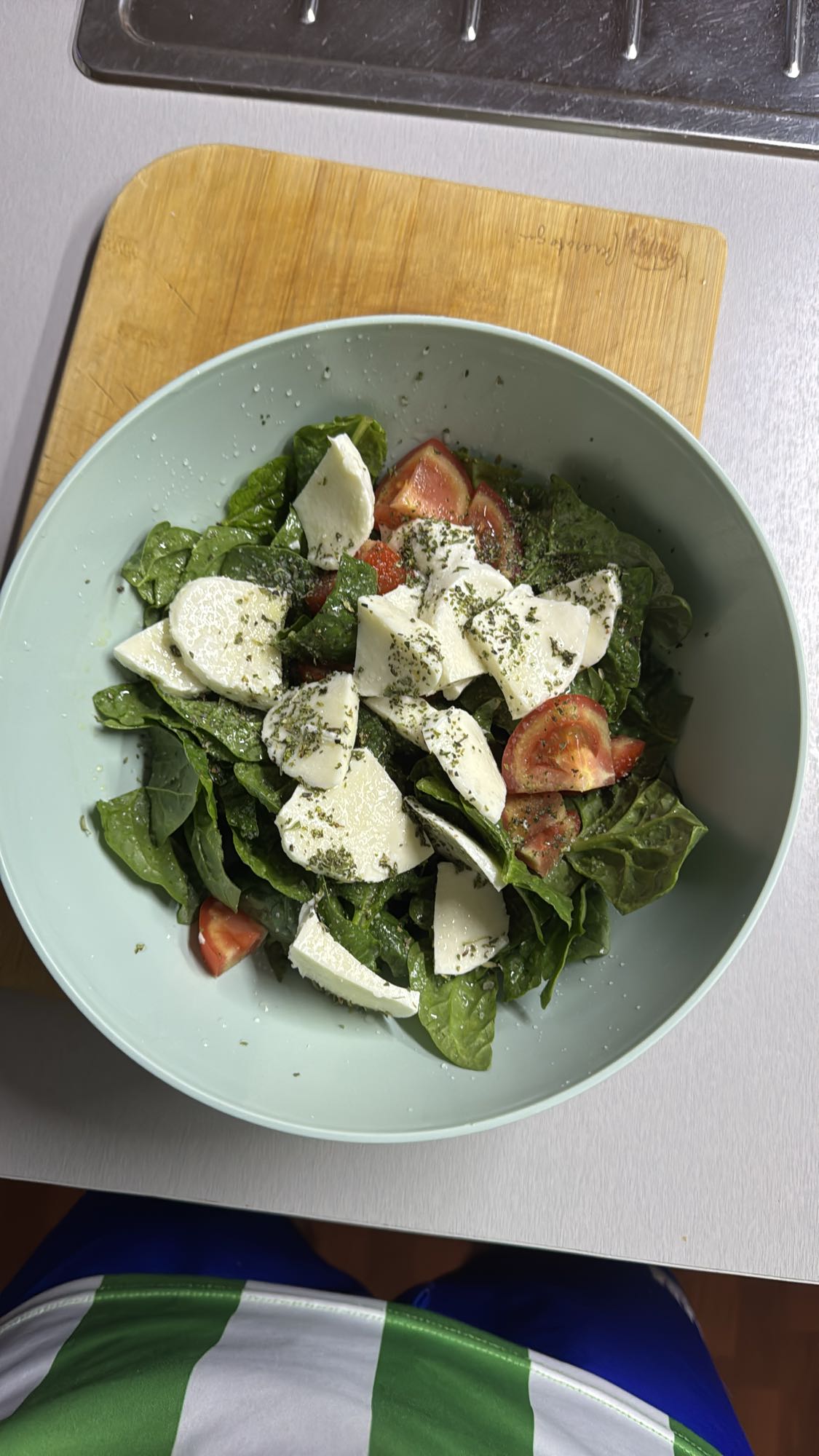 ensalada caprese verde