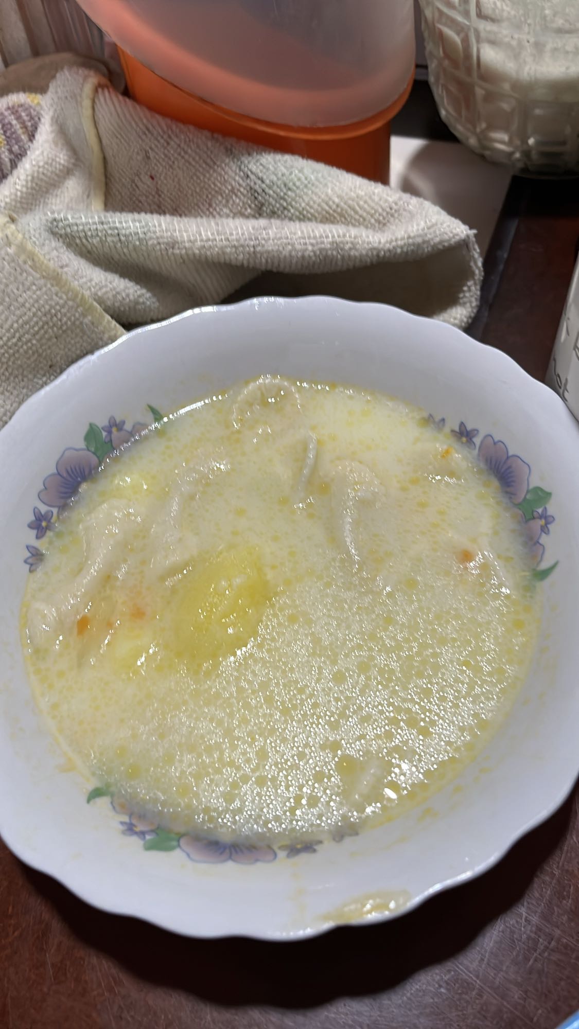 sopa de pollo cremosa