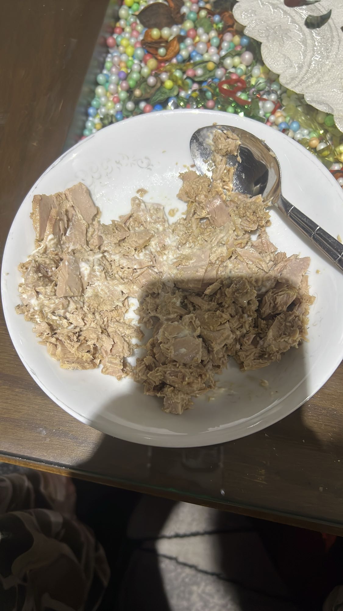 Plain canned tuna
