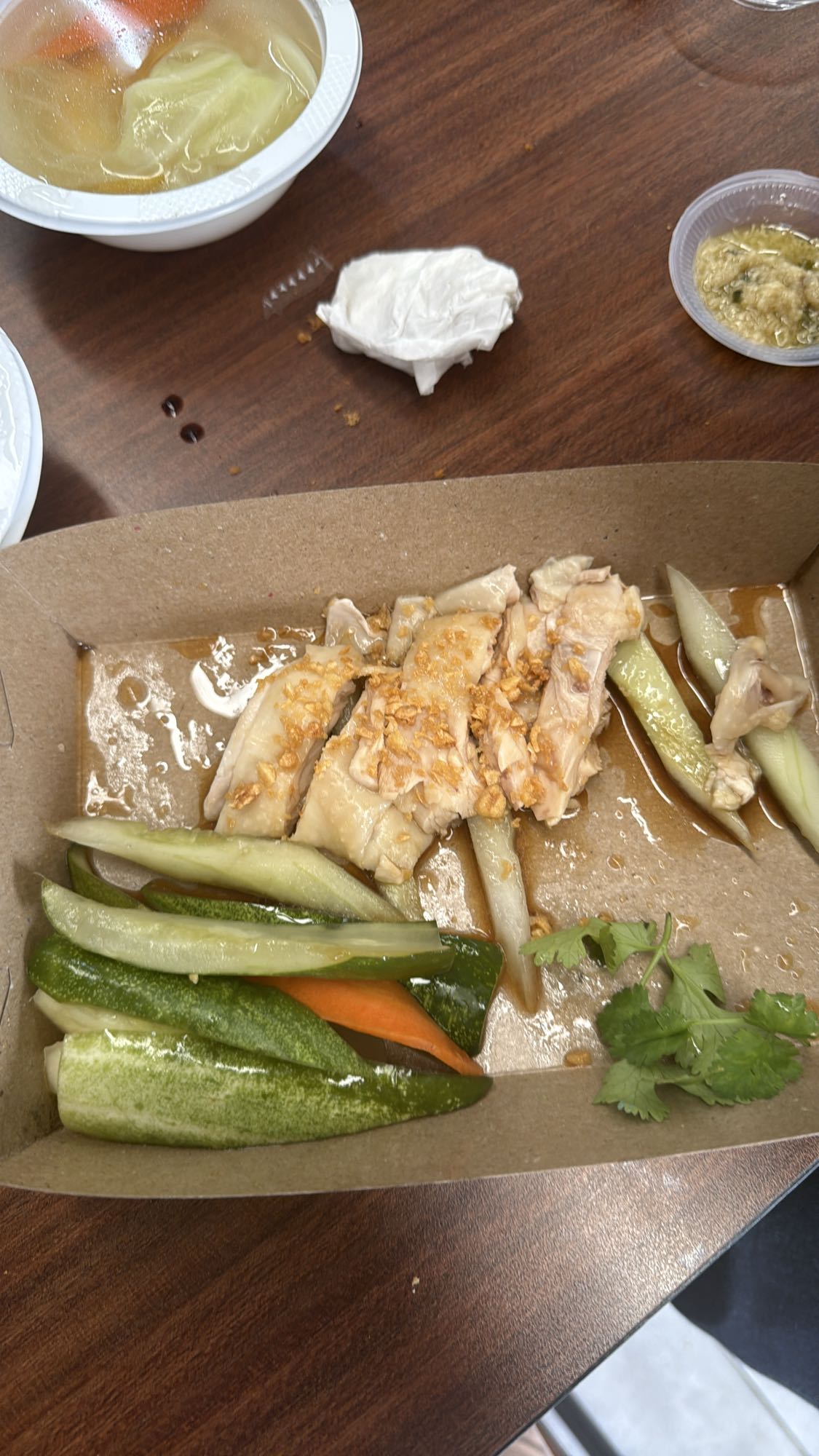 Chicken with pickled veggies