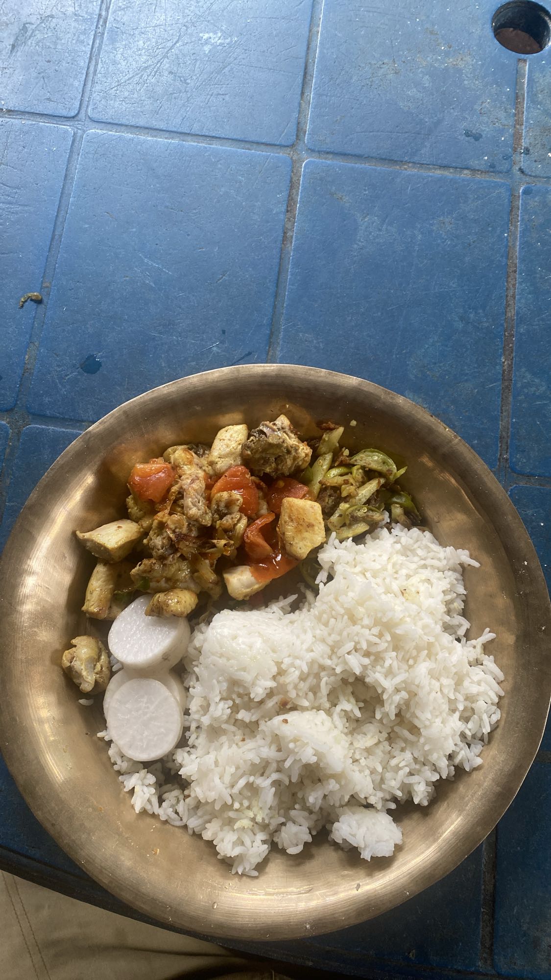 Chicken Veg Rice Plate