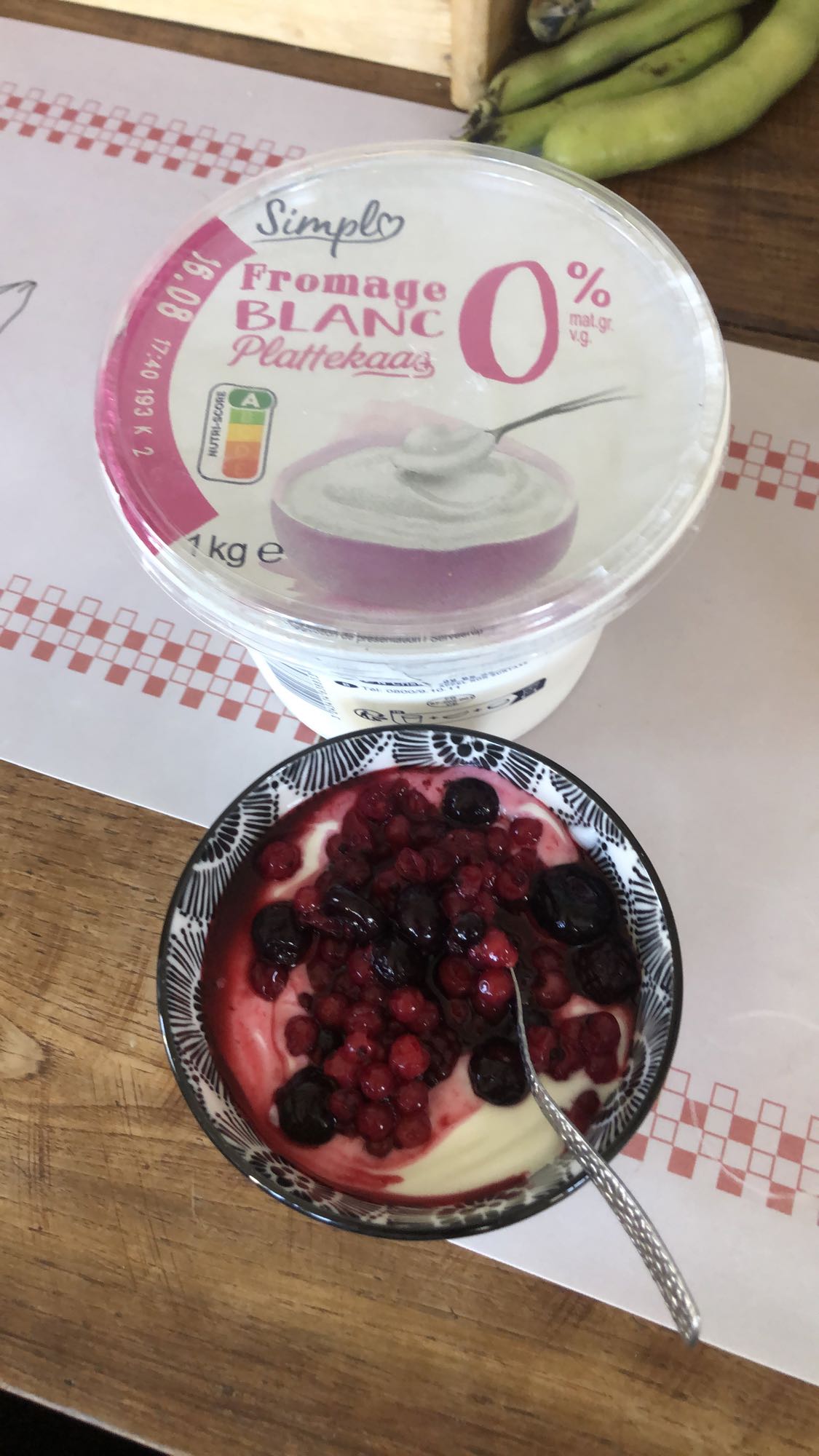 Fromage blanc aux fruits