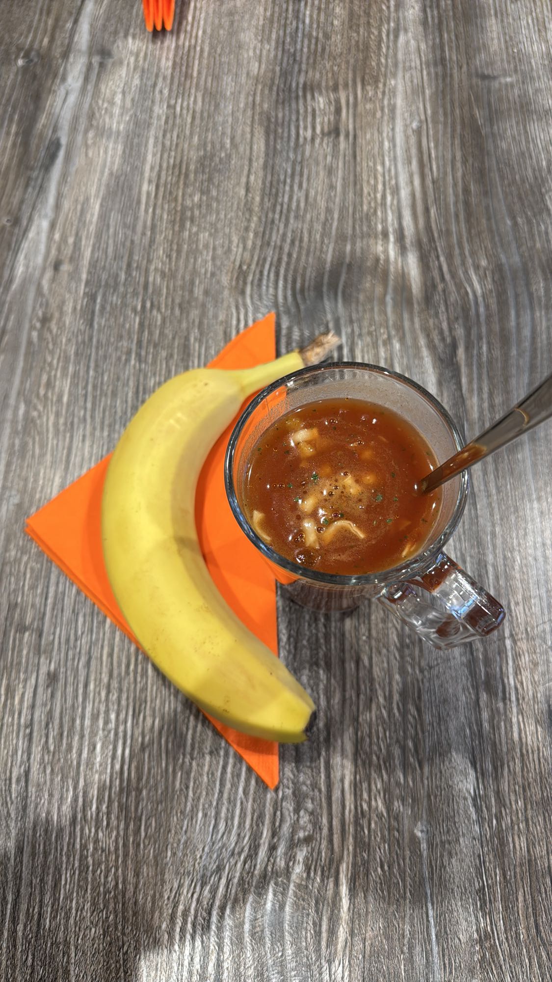 Banaan en tomatensoep