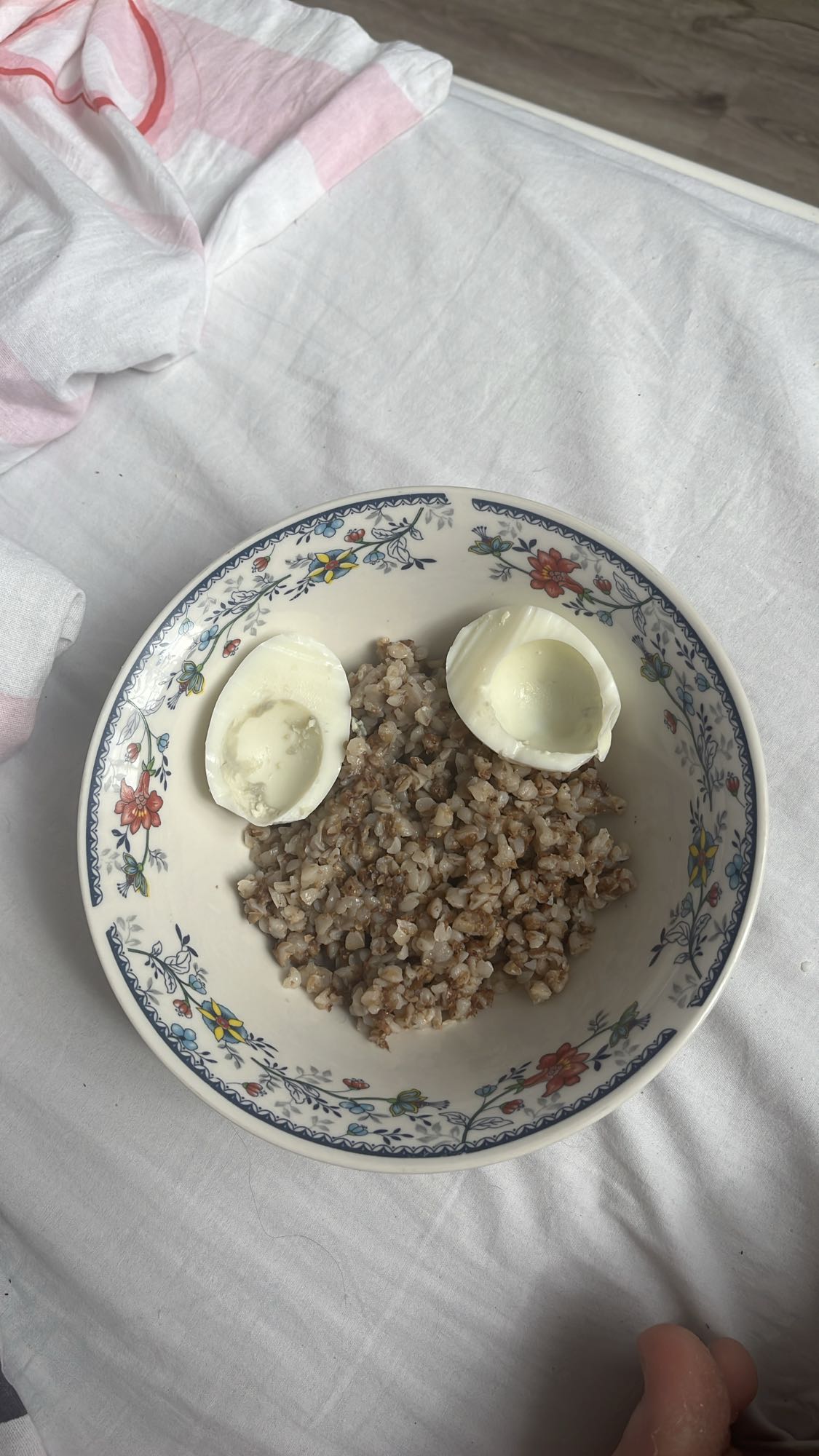 гречка с яйцом