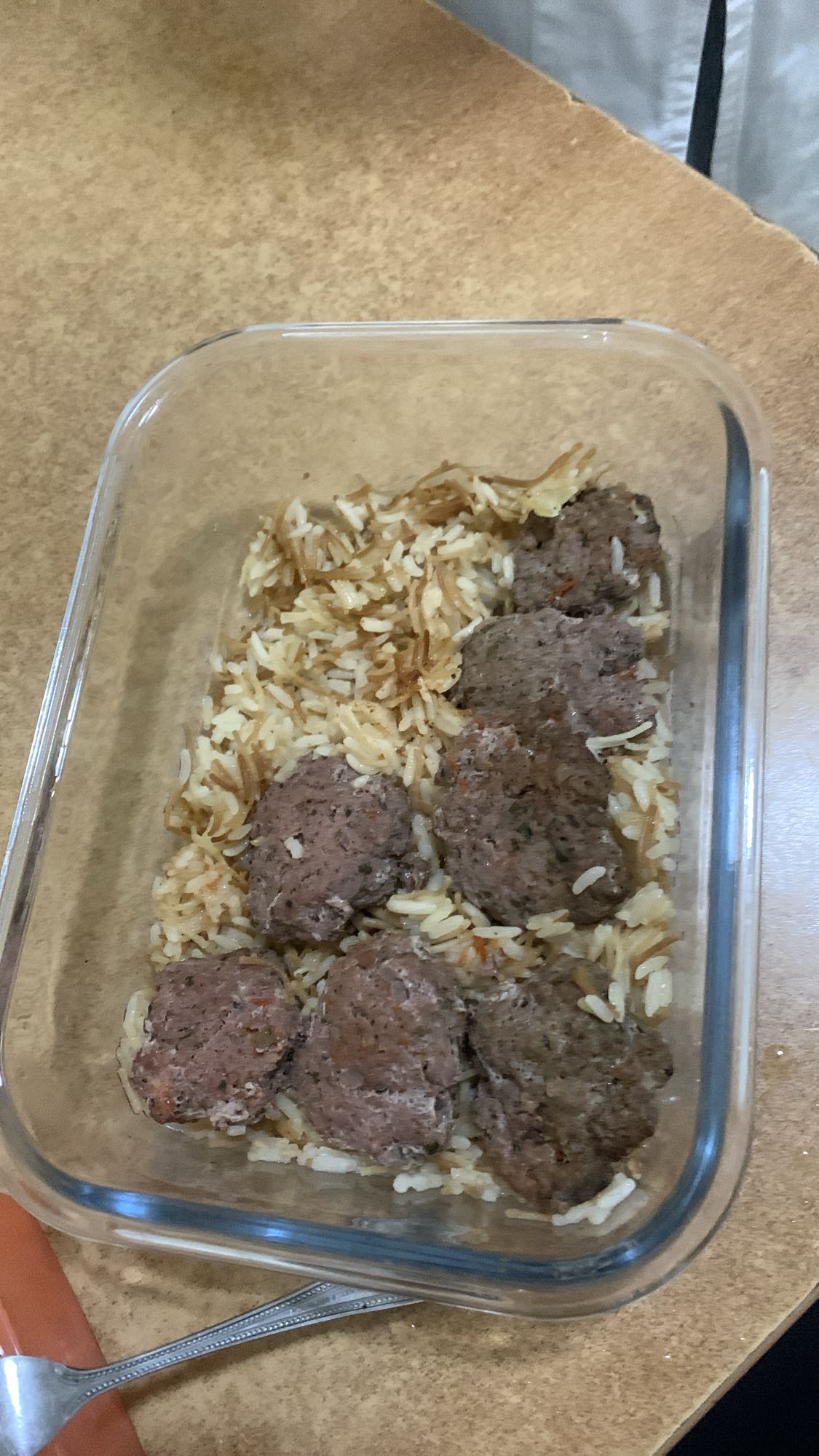 Meatballs with rice