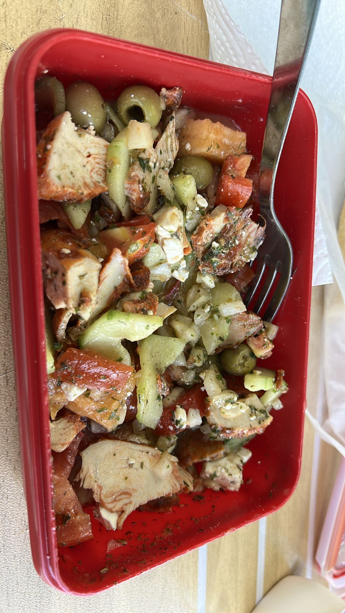 salade de poulet méditerranéenne