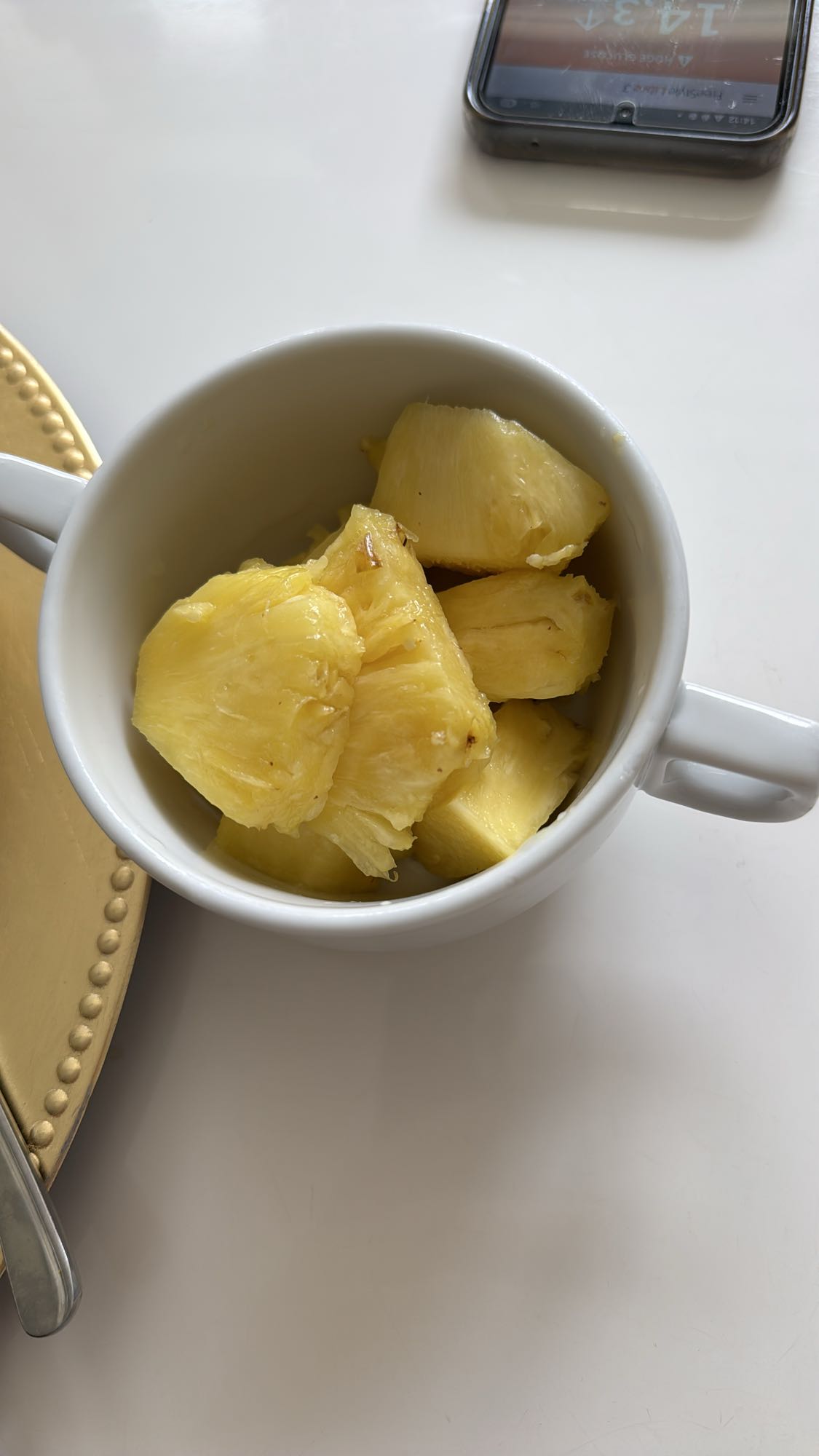 verse ananas stukjes