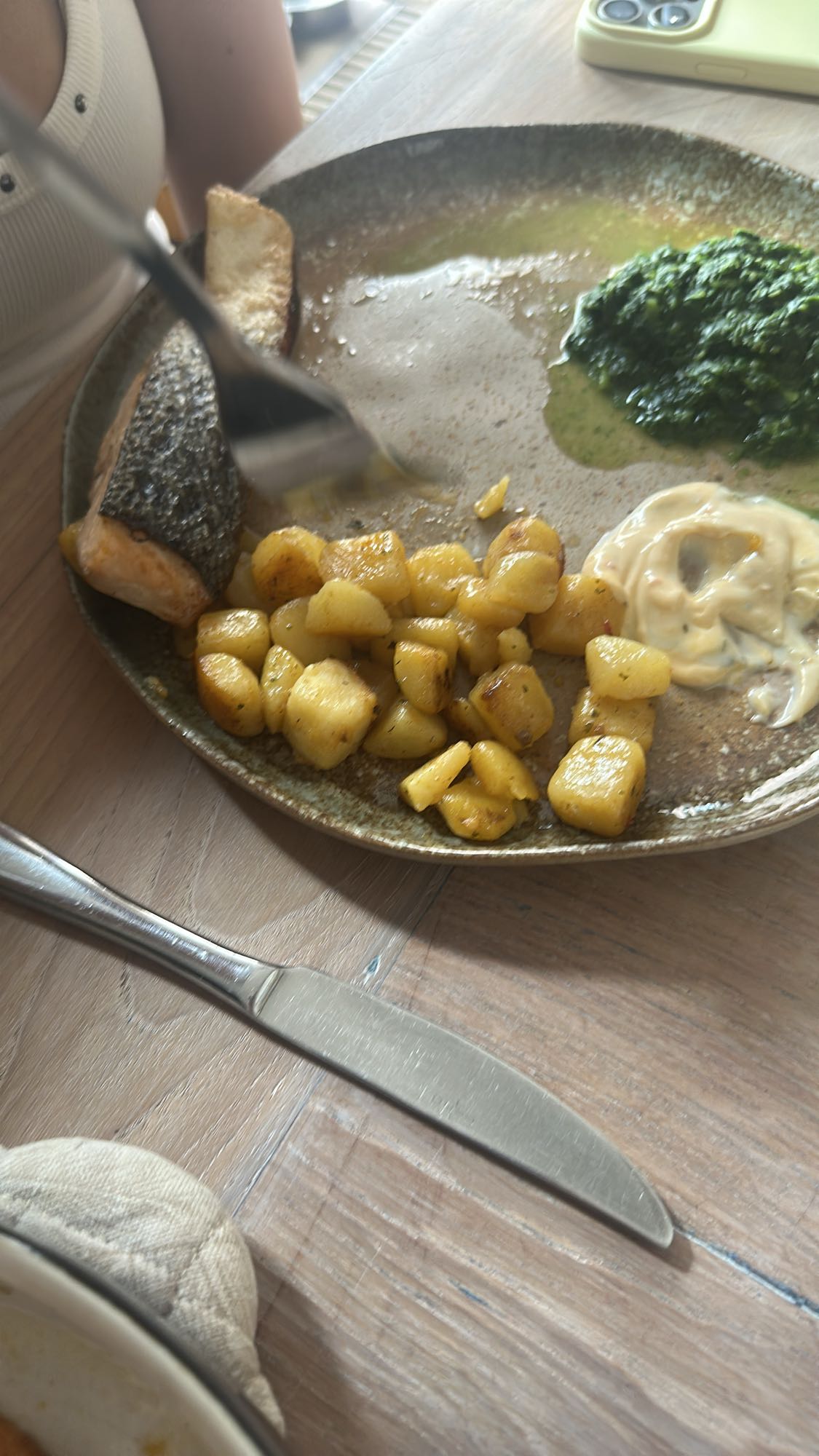 Zalm met aardappelen