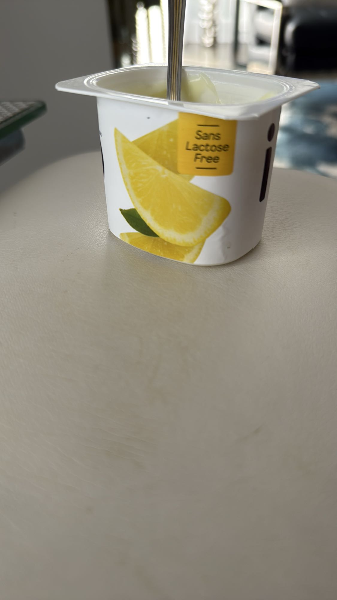 Yaourt citron sans lactose