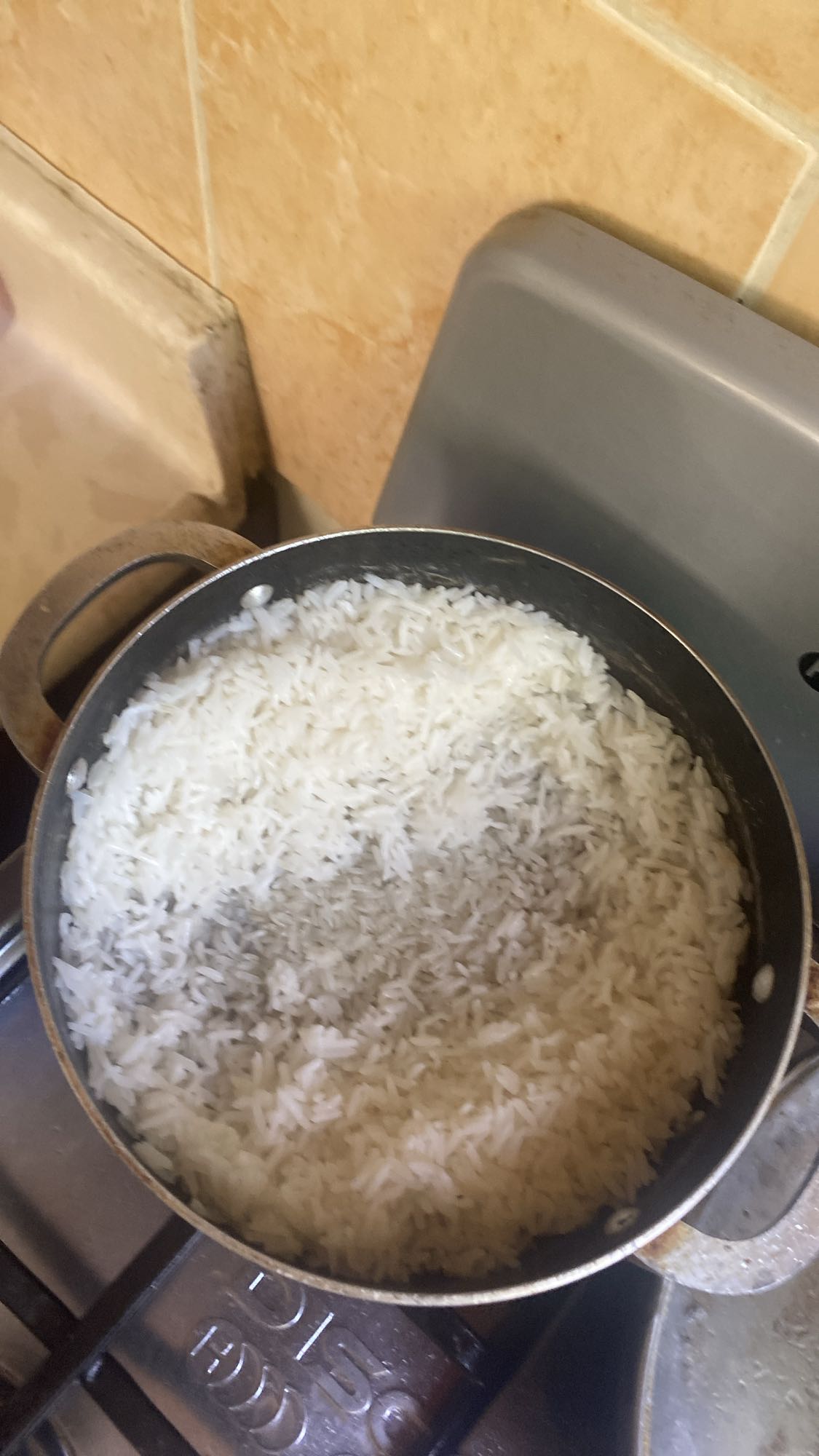 Arroz blanco cocido