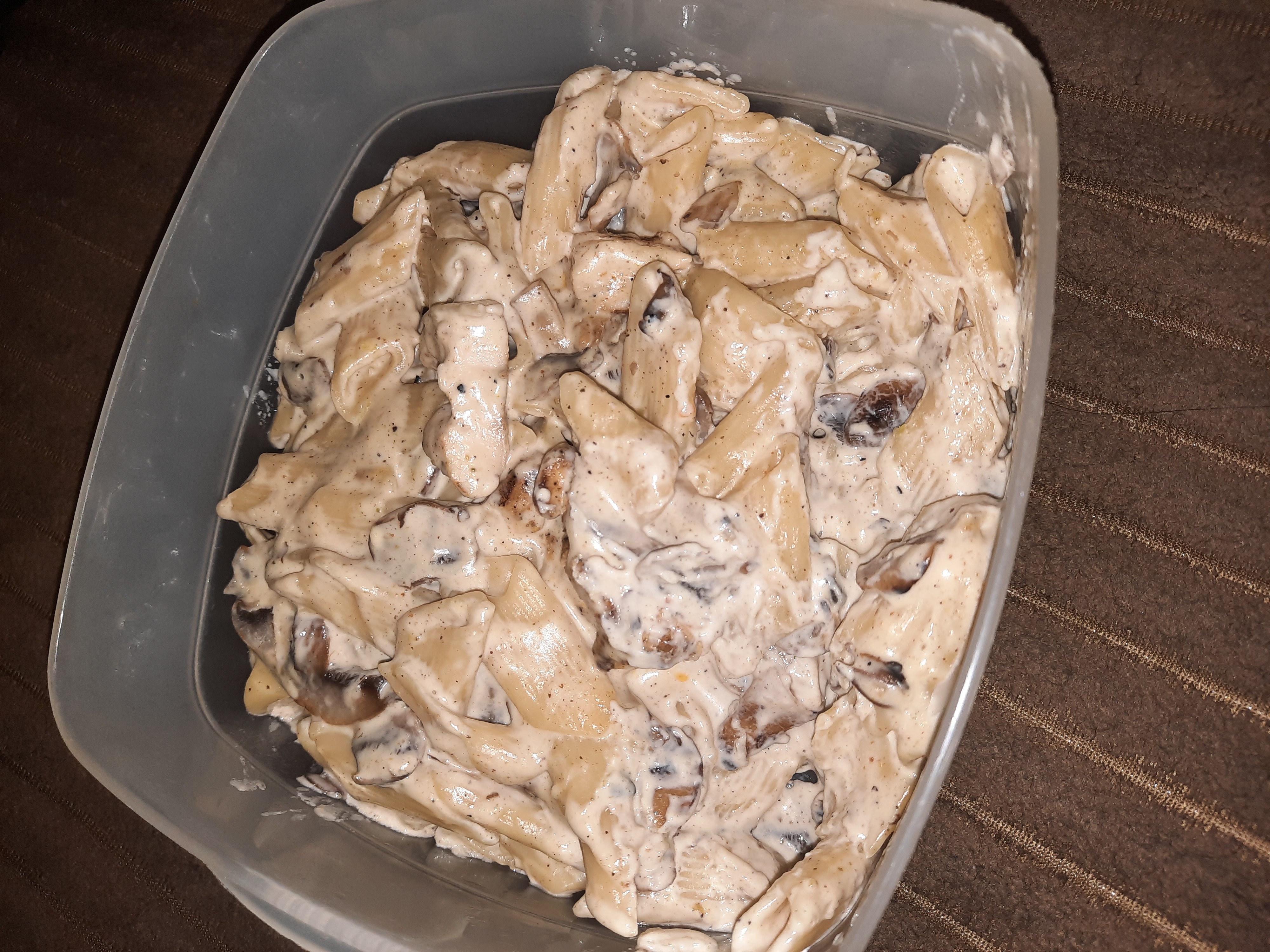 Creamy mushroom pasta