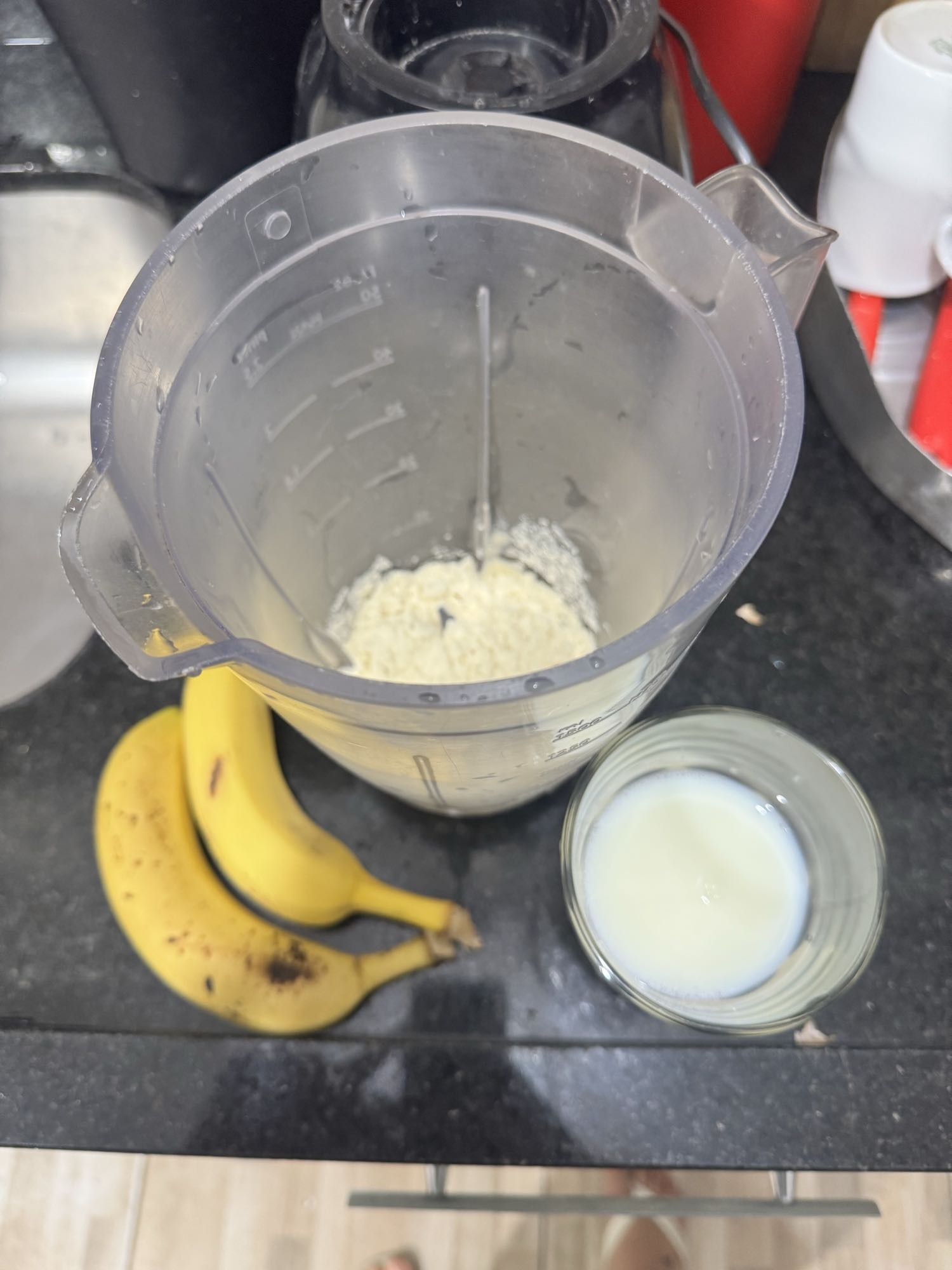 Vitamina de banana e aveia