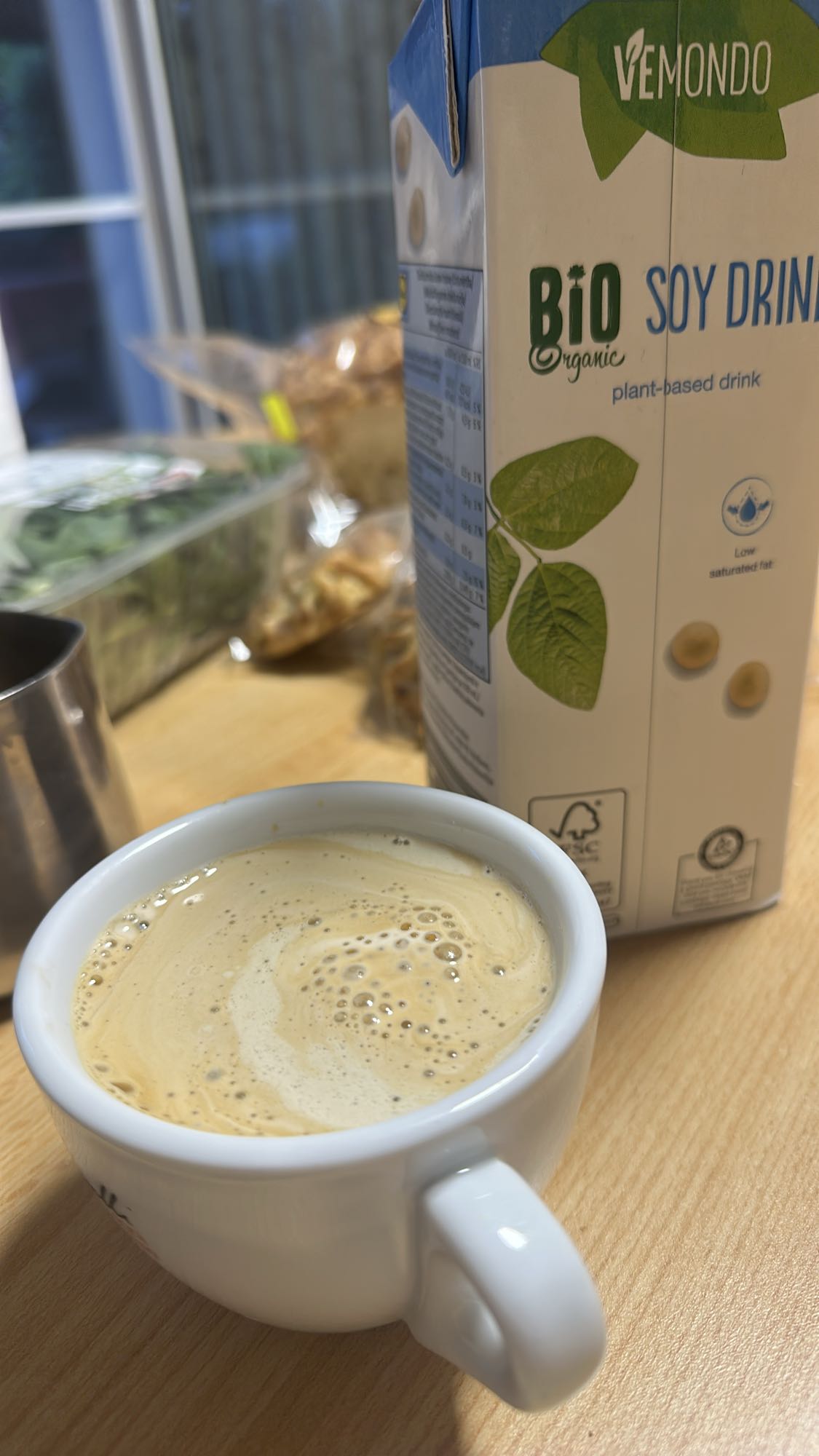 Cafea cu lapte de soia