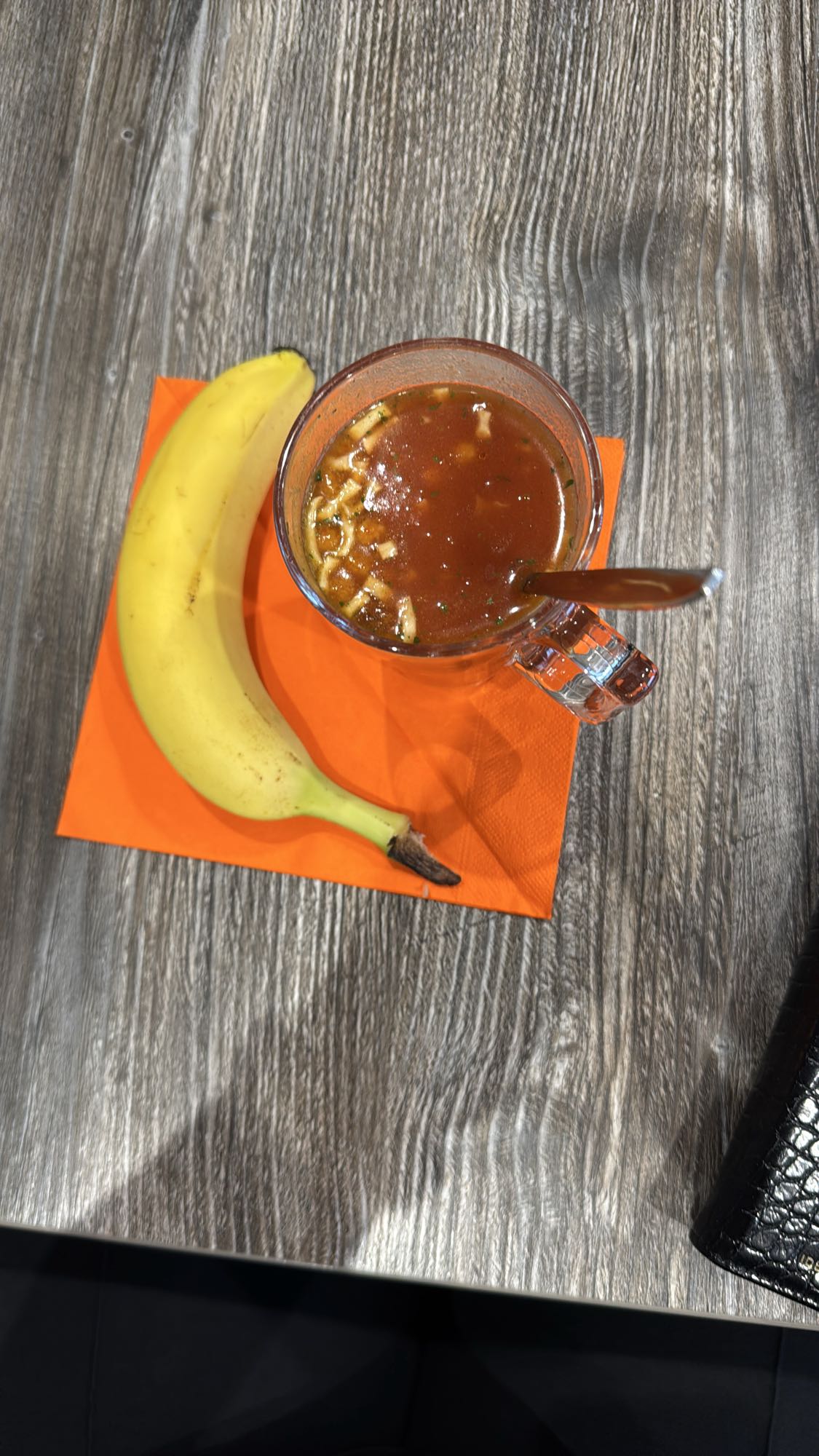 Banaan en tomatensoep