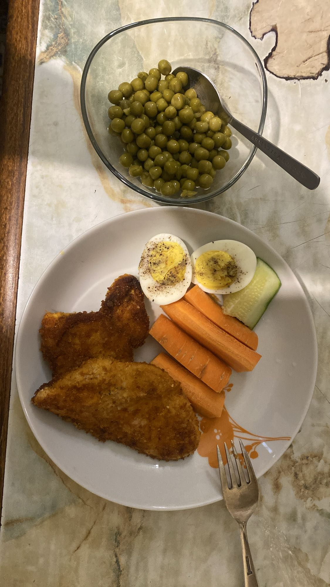 Chicken cutlet & veggies