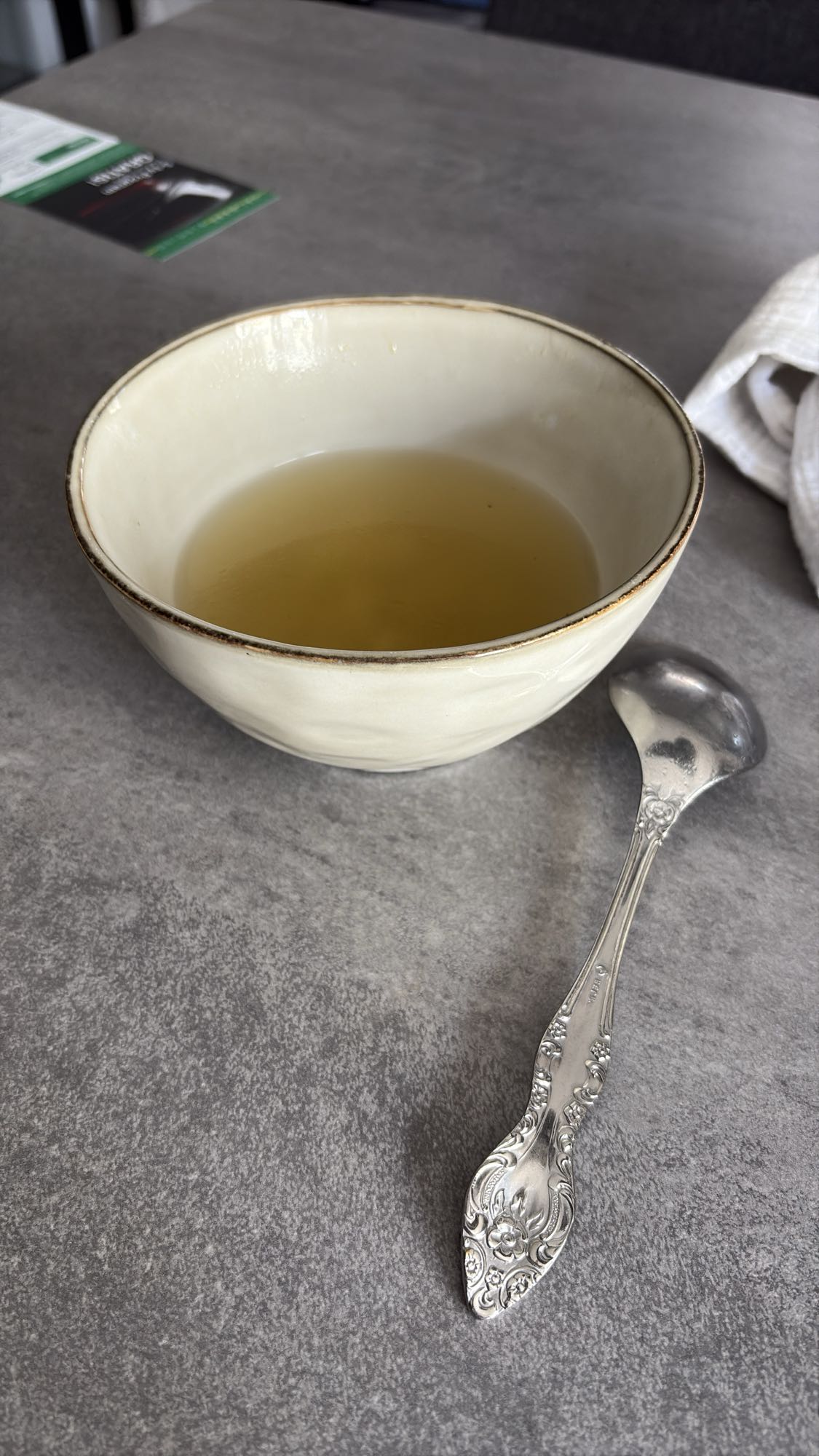 clear broth soup