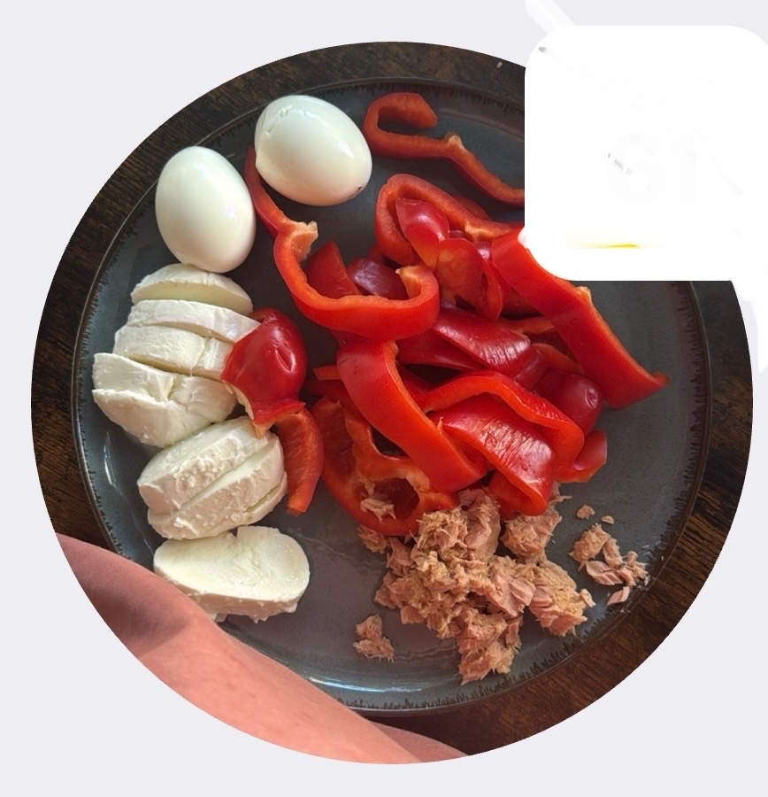 Tuna Egg Pepper Plate
