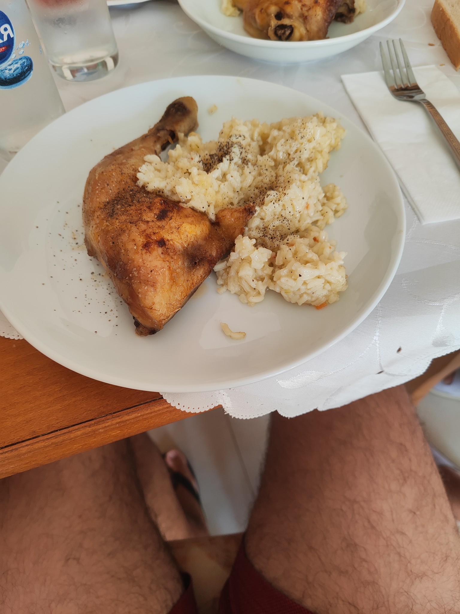 Chicken with creamy rice