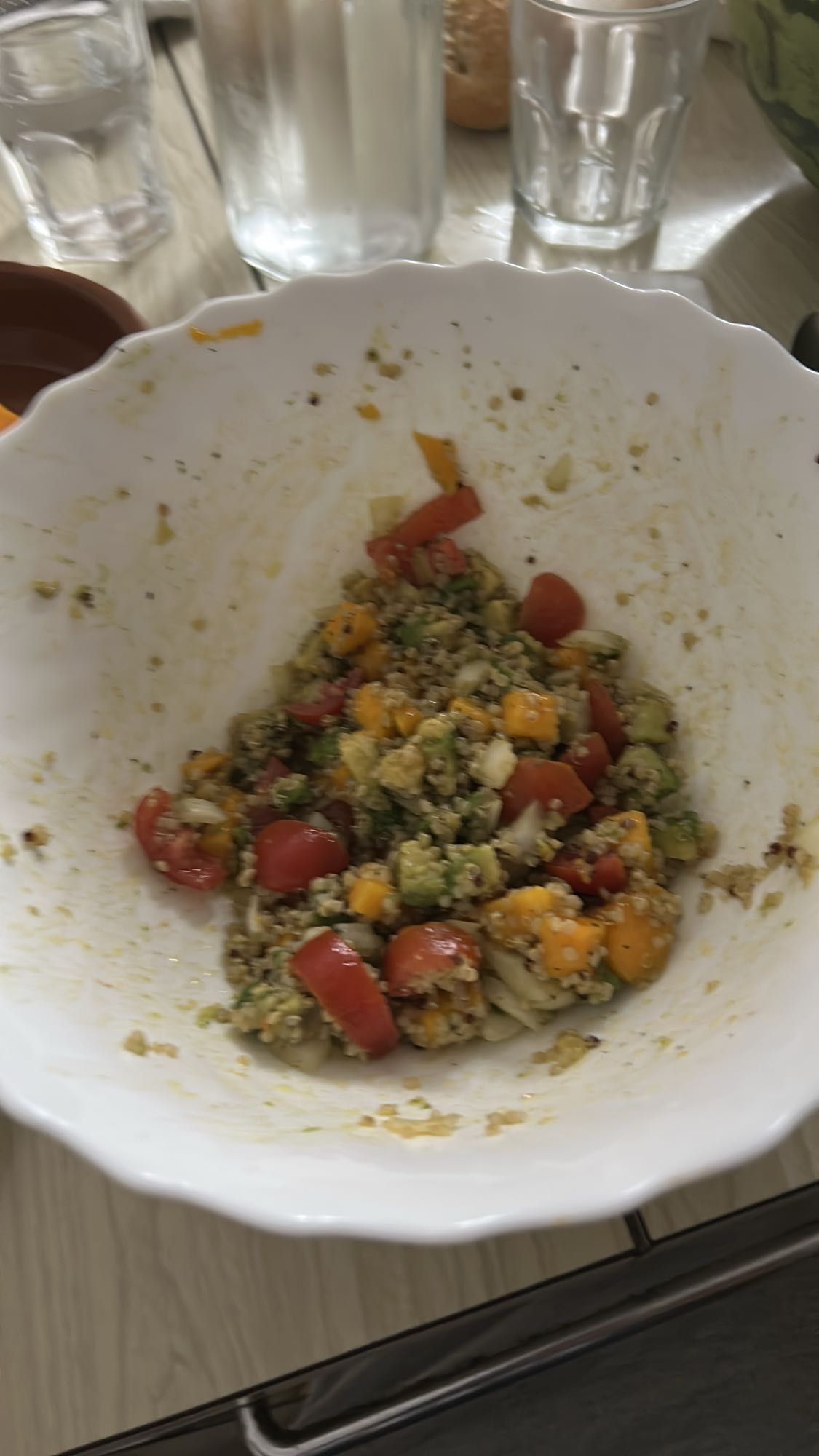ensalada de quinoa y verduras