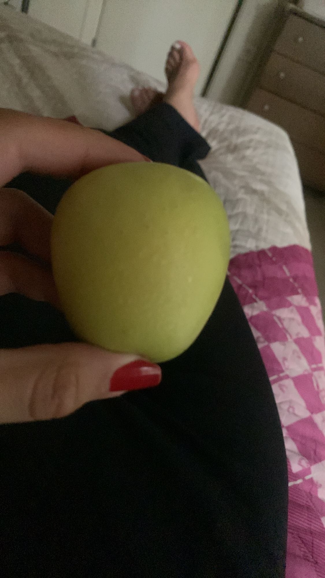 Green apple snack