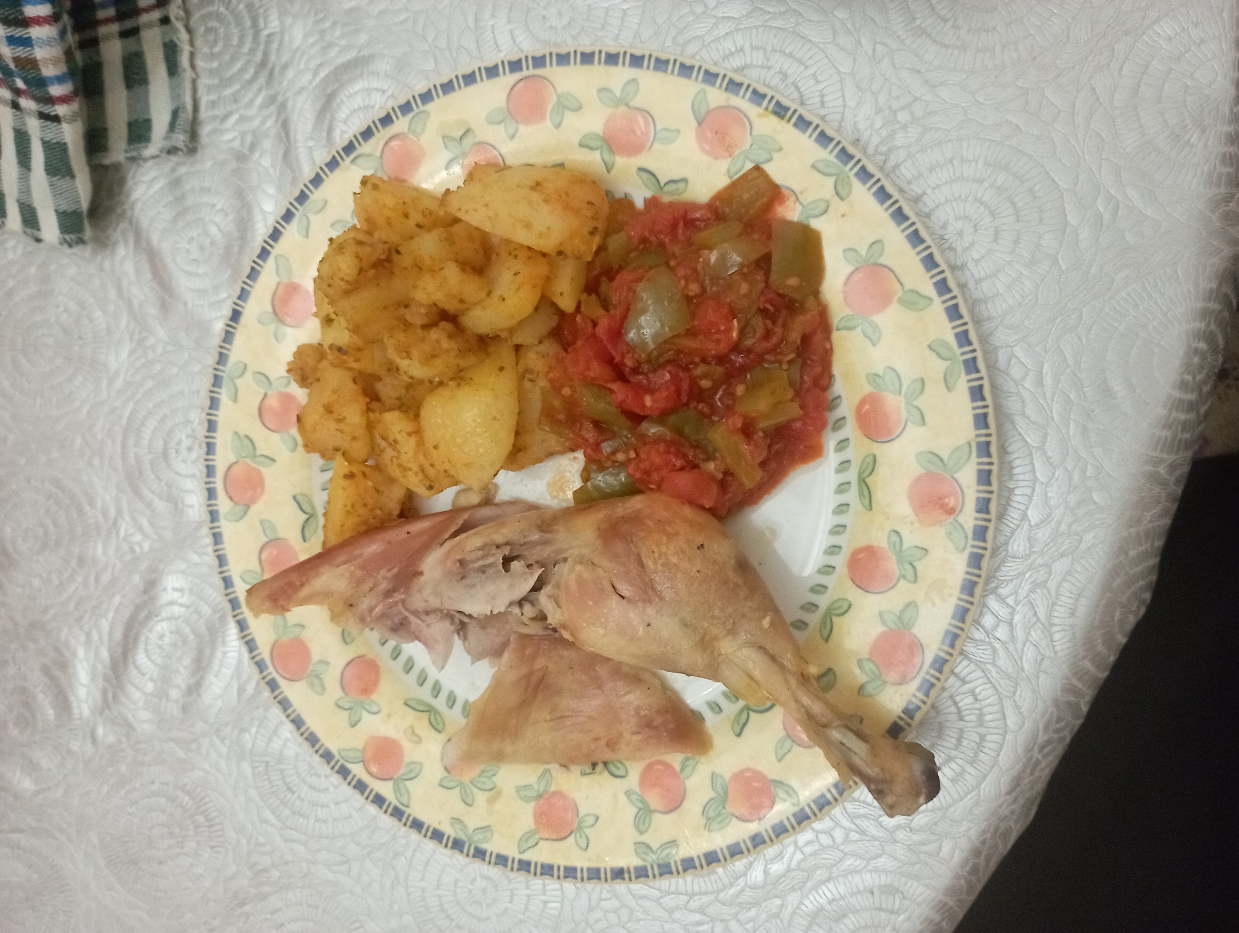 Chicken with potatoes & veg