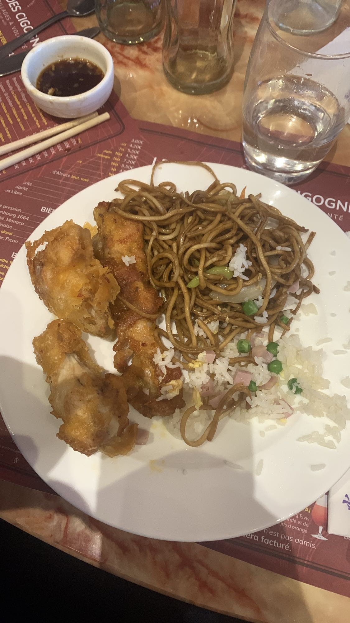 Assiette asiatique mixte