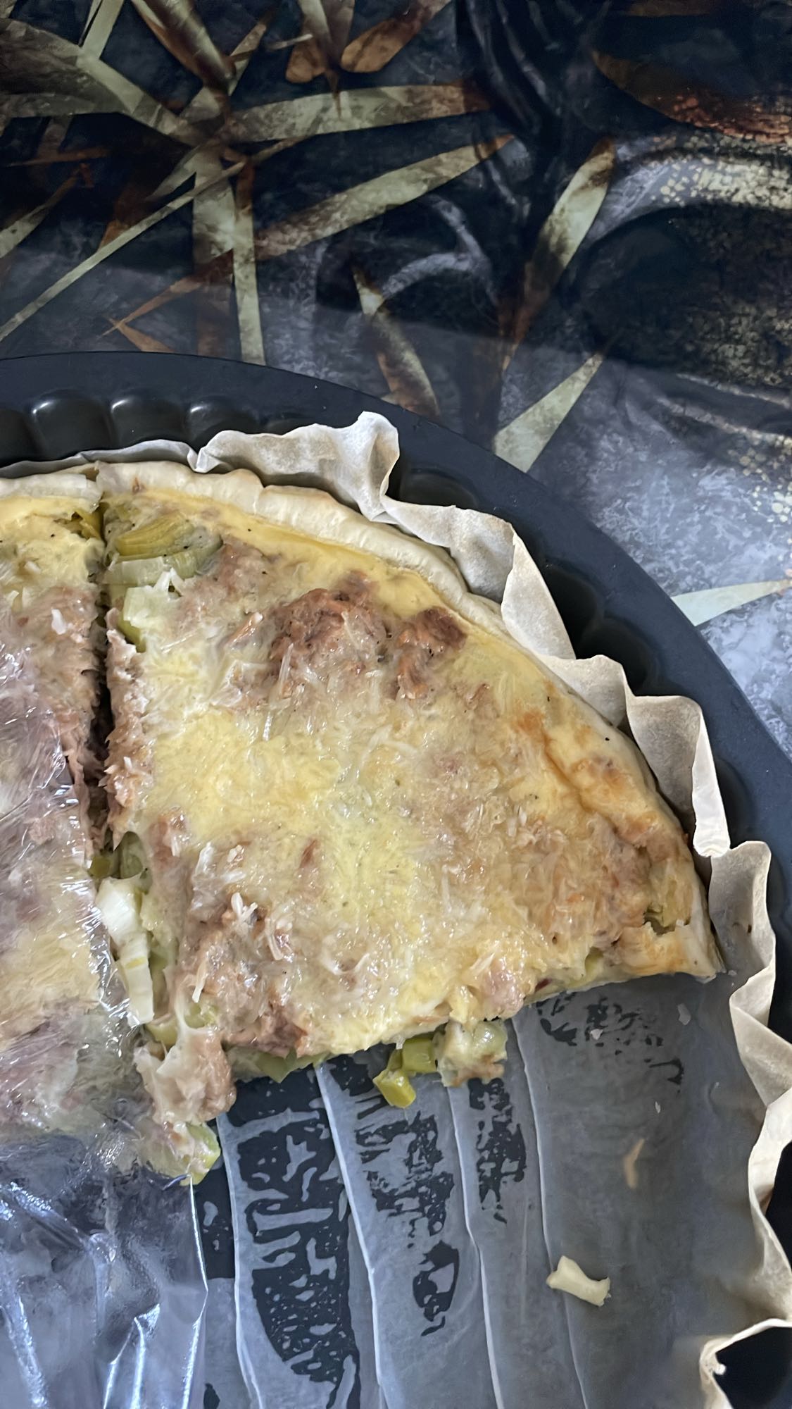 Quiche au thon et poireaux