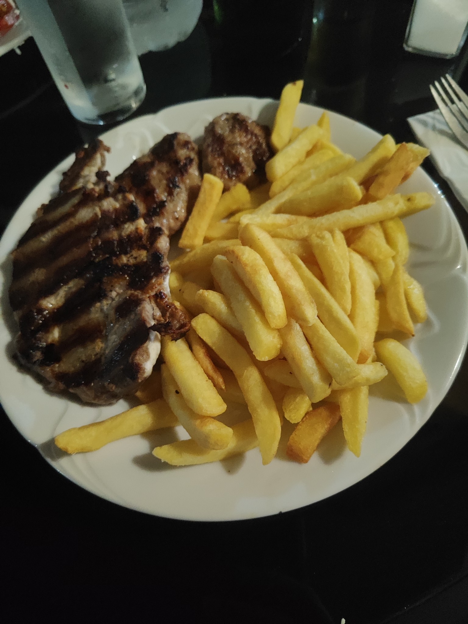 Grilled Meat & Fries