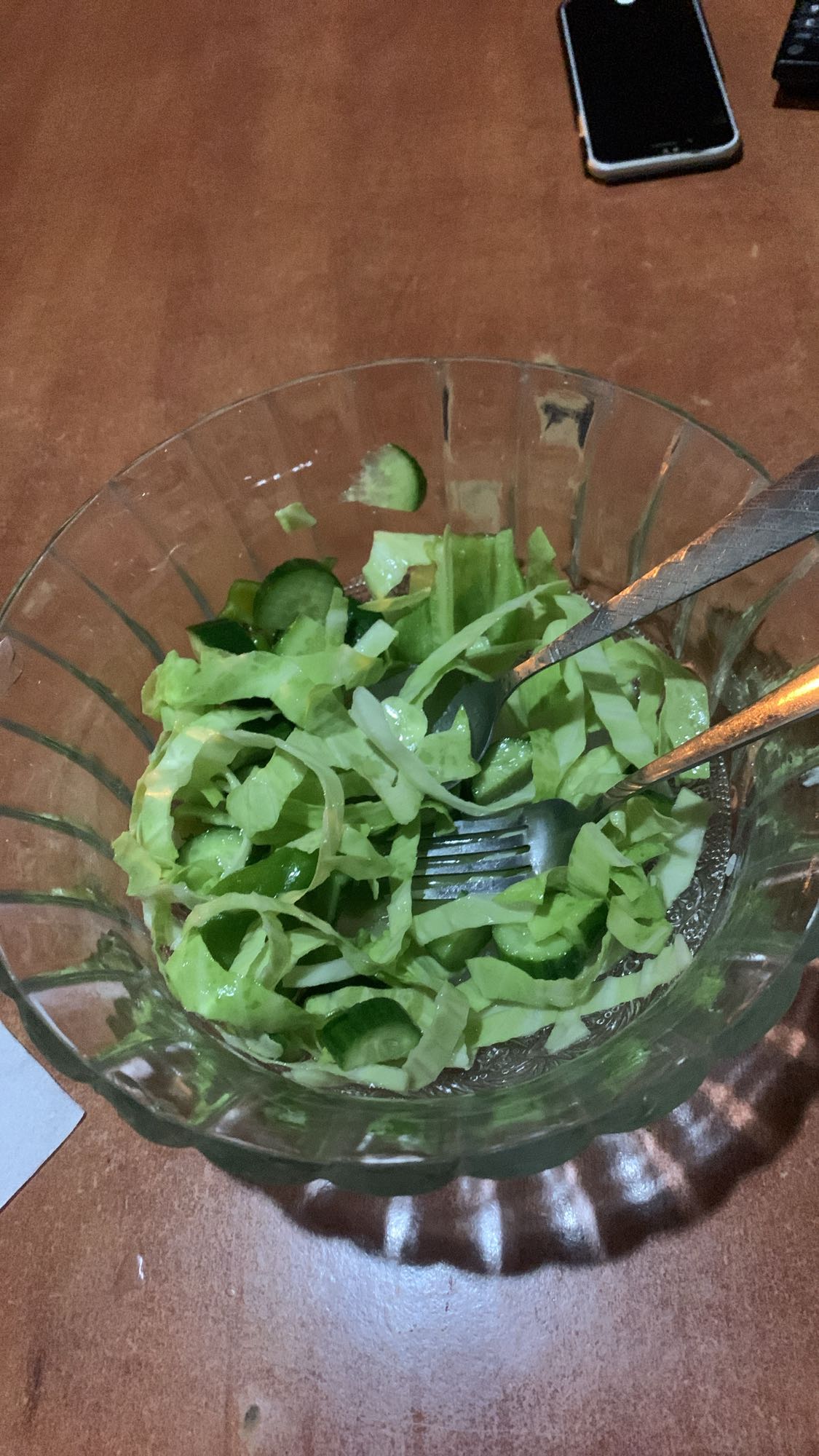 Simple Cabbage Cucumber Salad