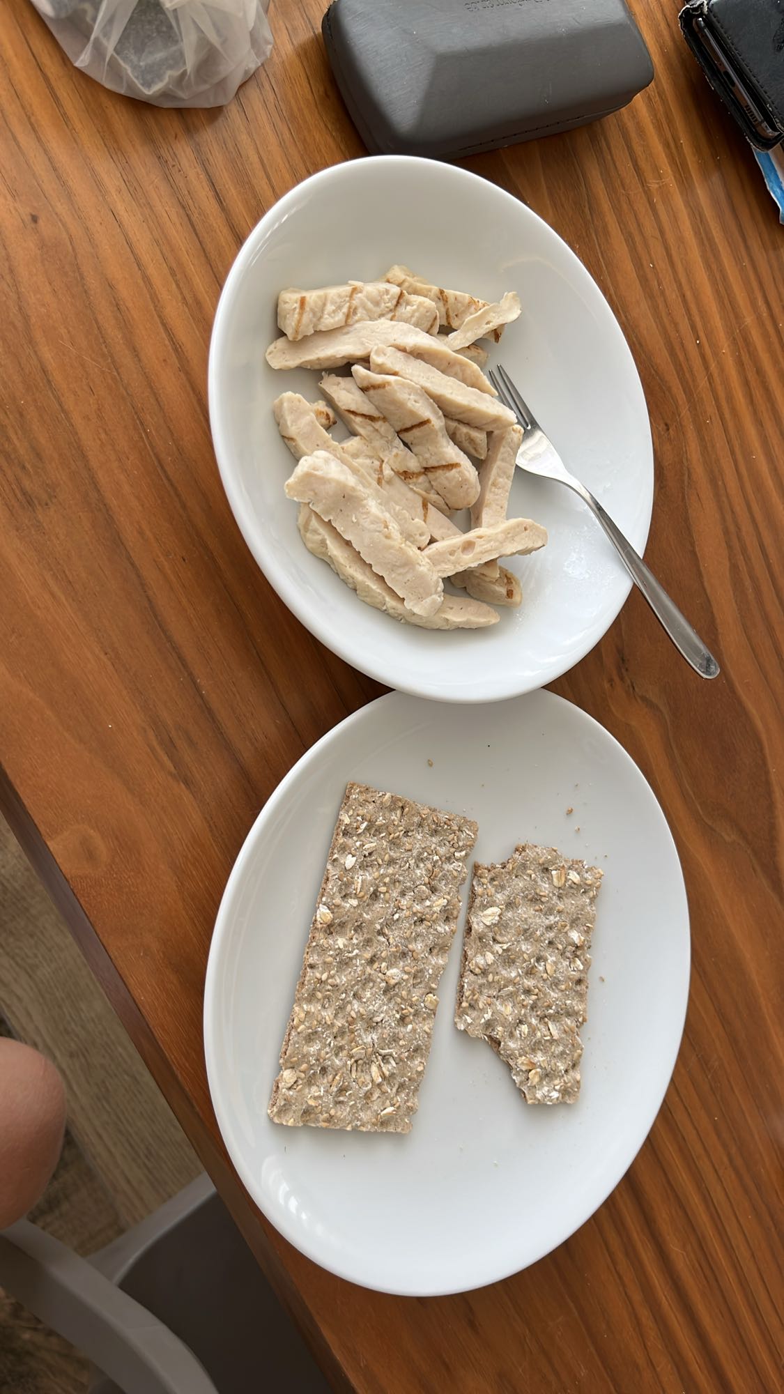 Kylling og knekkebrød