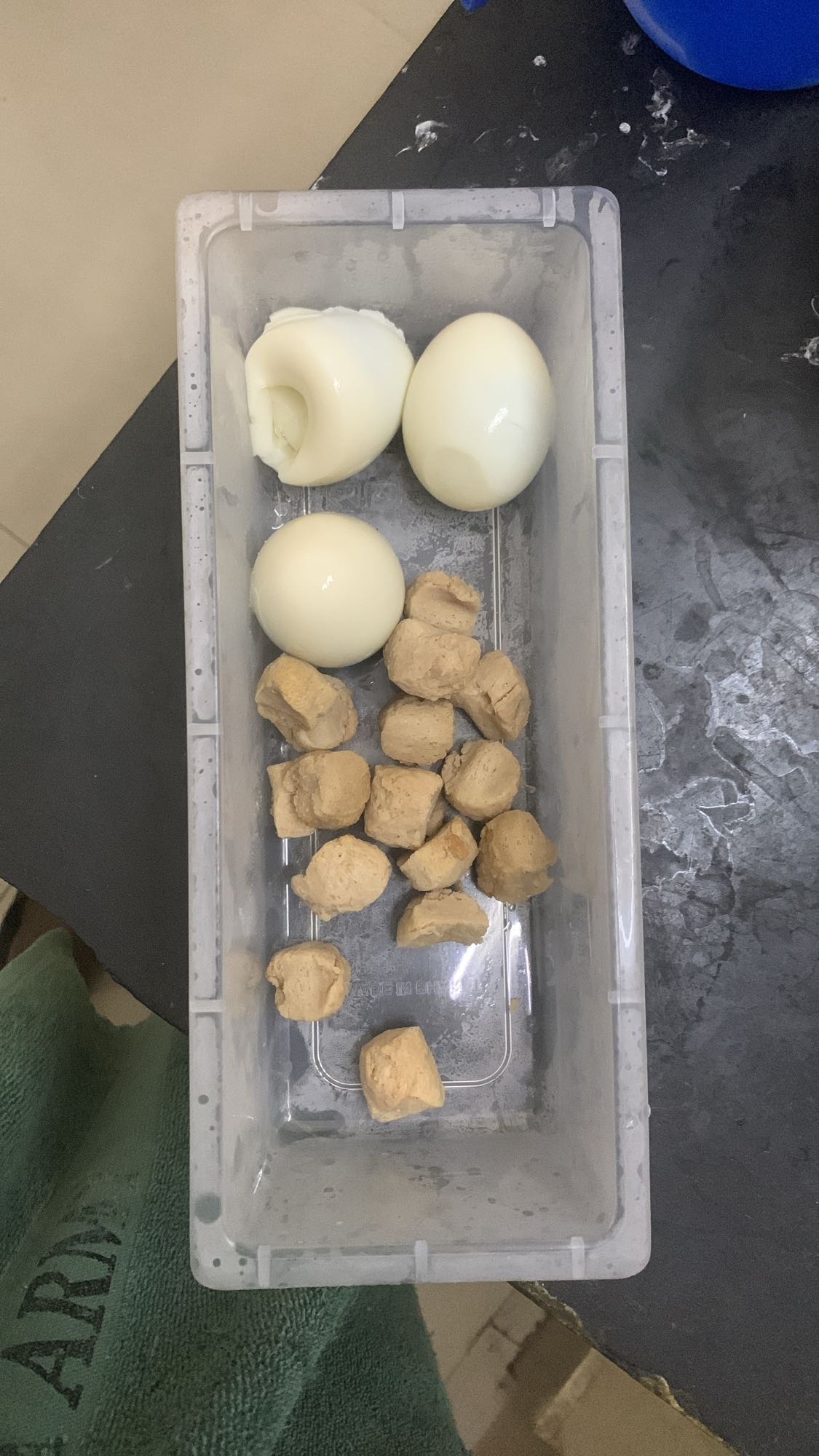 Boiled Eggs & Soya Chunks