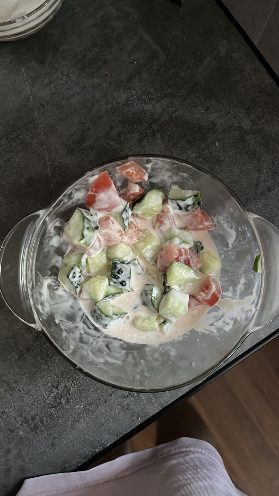 Овощной салат с йогуртом