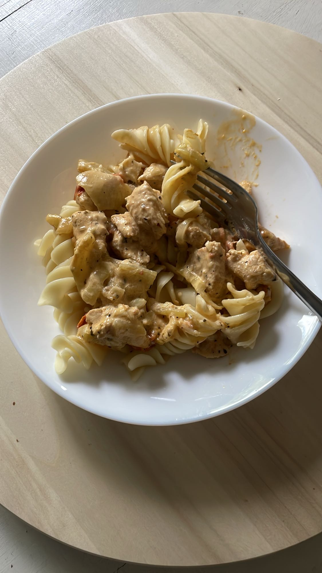 Makaron z kurczakiem