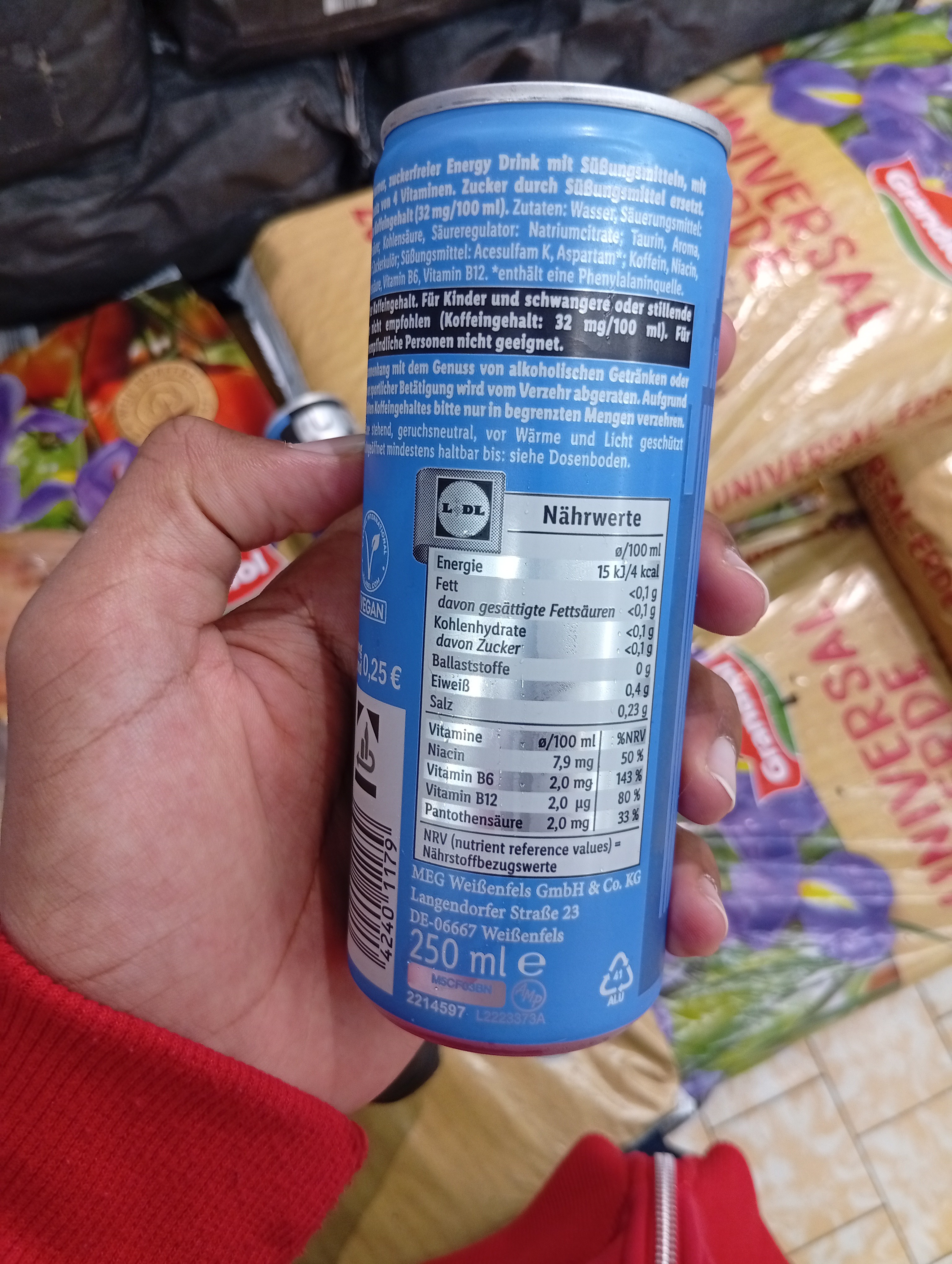 Sugar-free Energy Drink