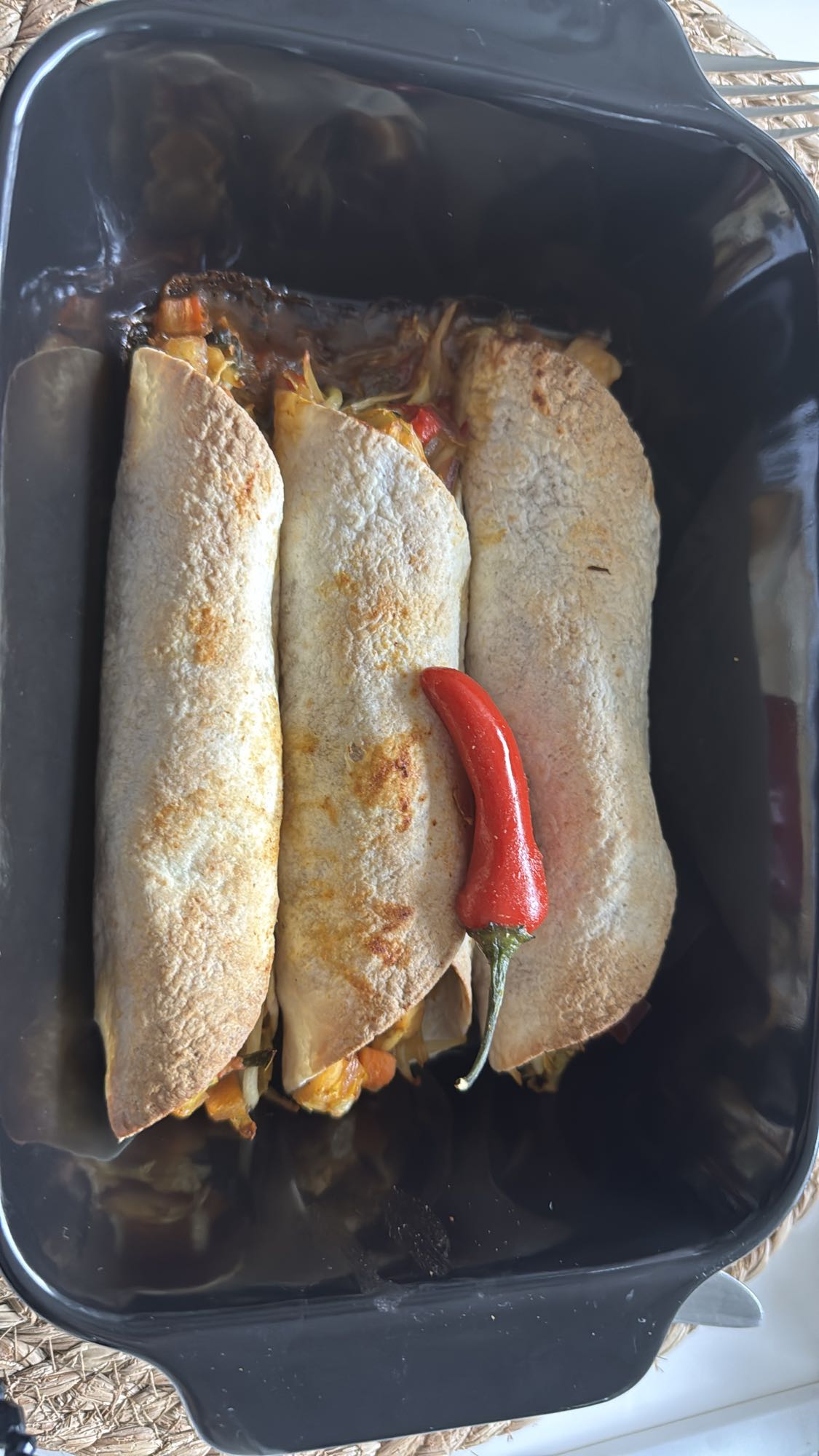Groente wraps uit de oven