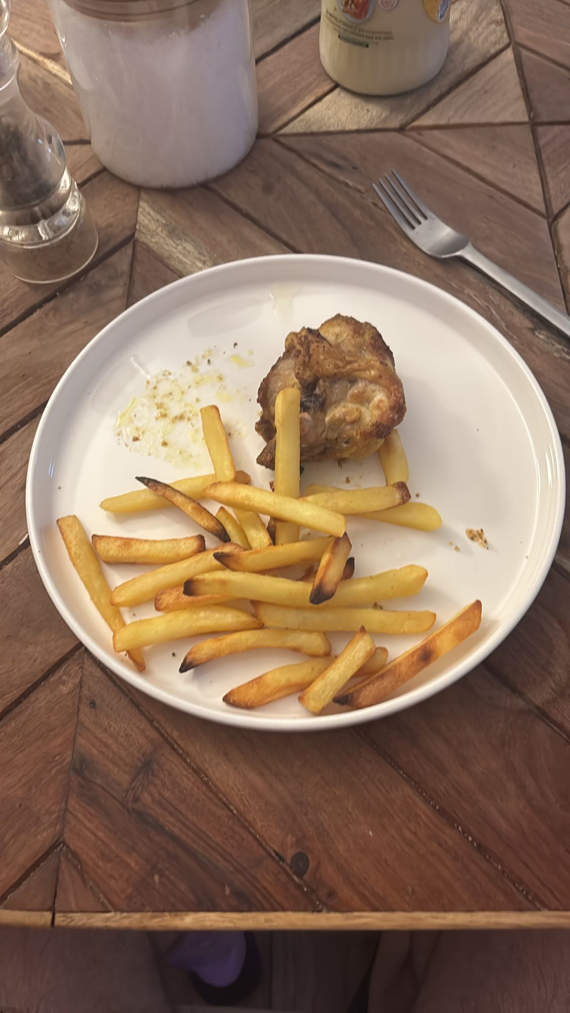 Poulet et frites