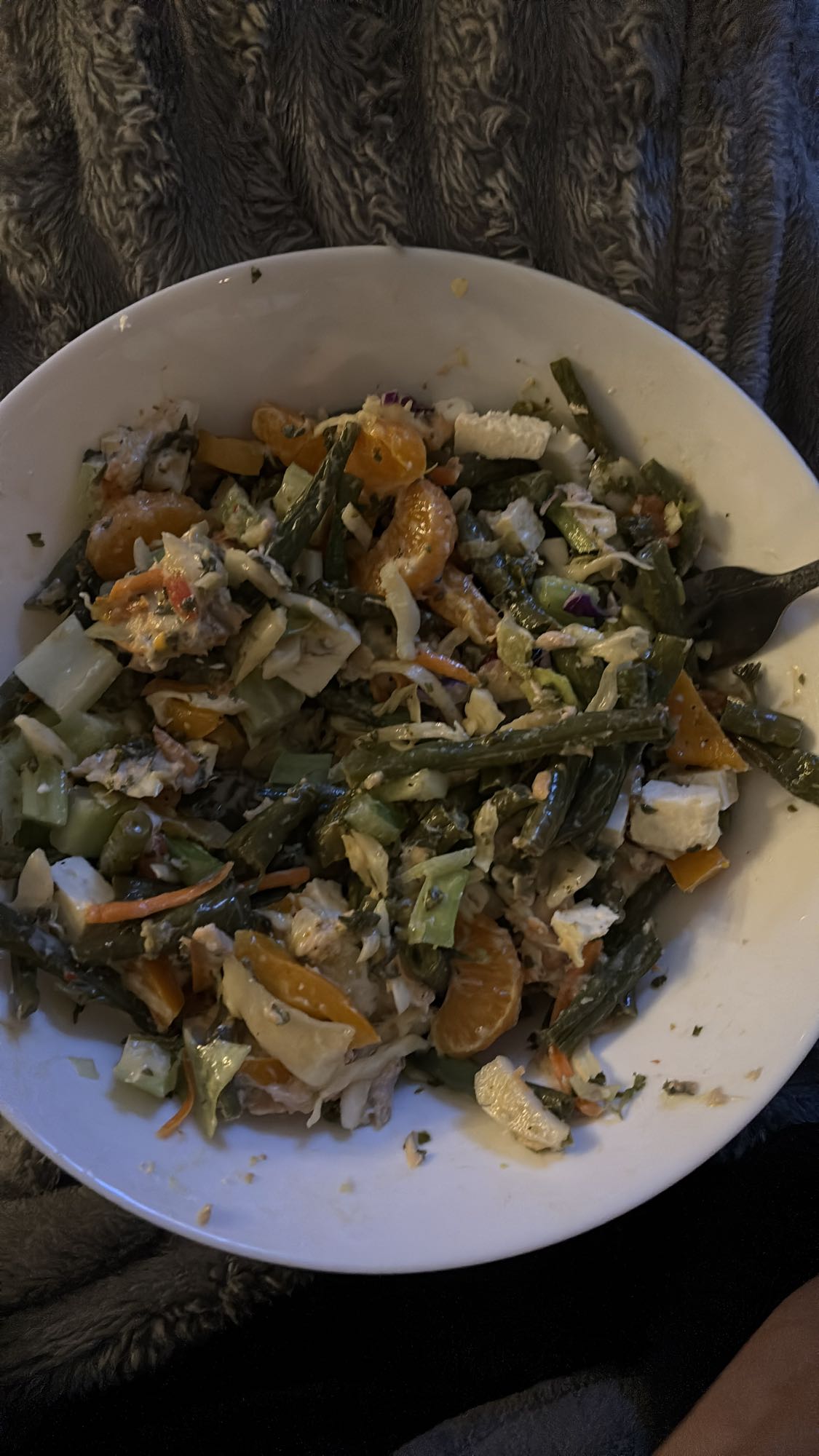 Salade de légumes et thon