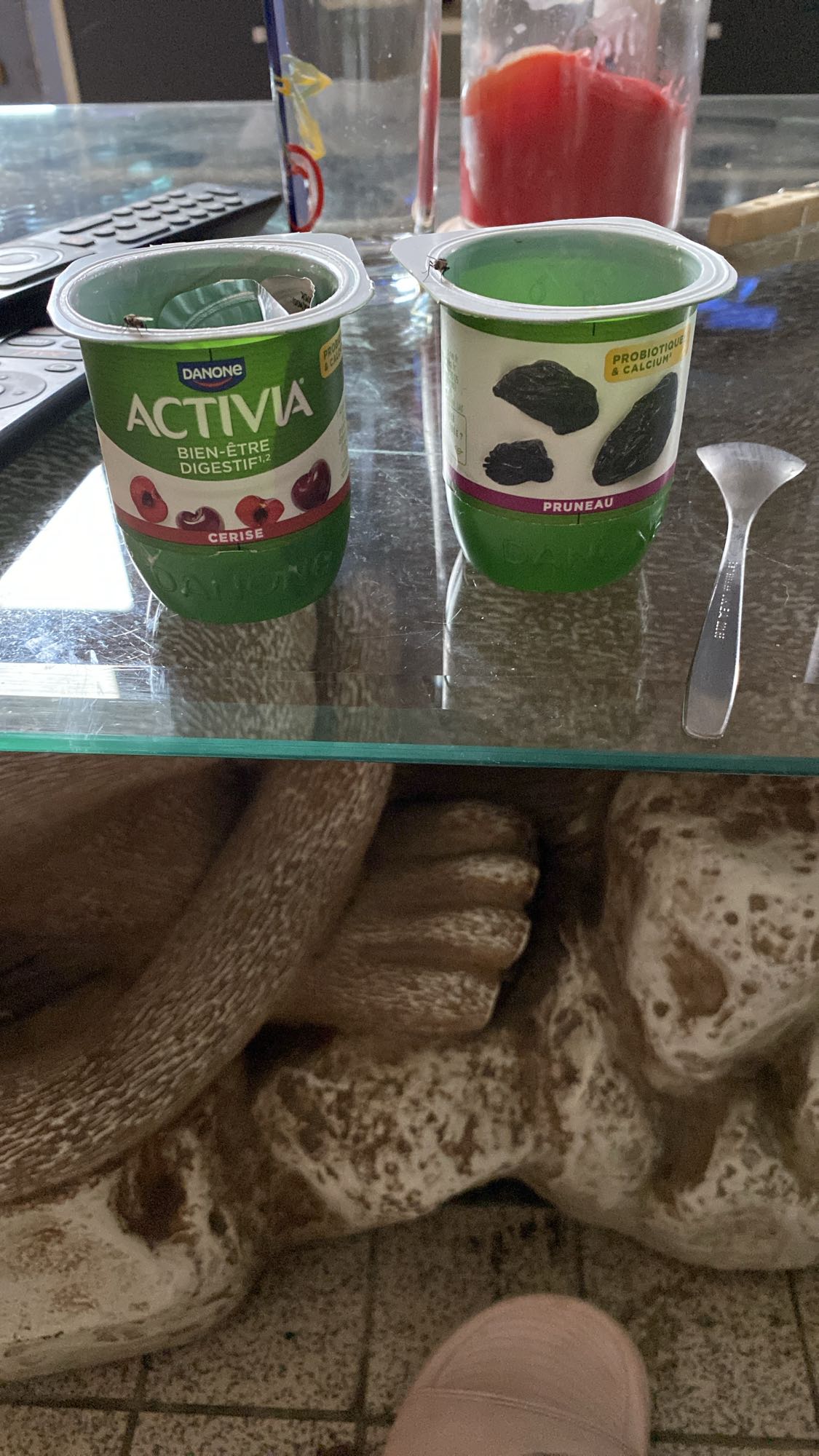 Yaourts cerise et pruneau