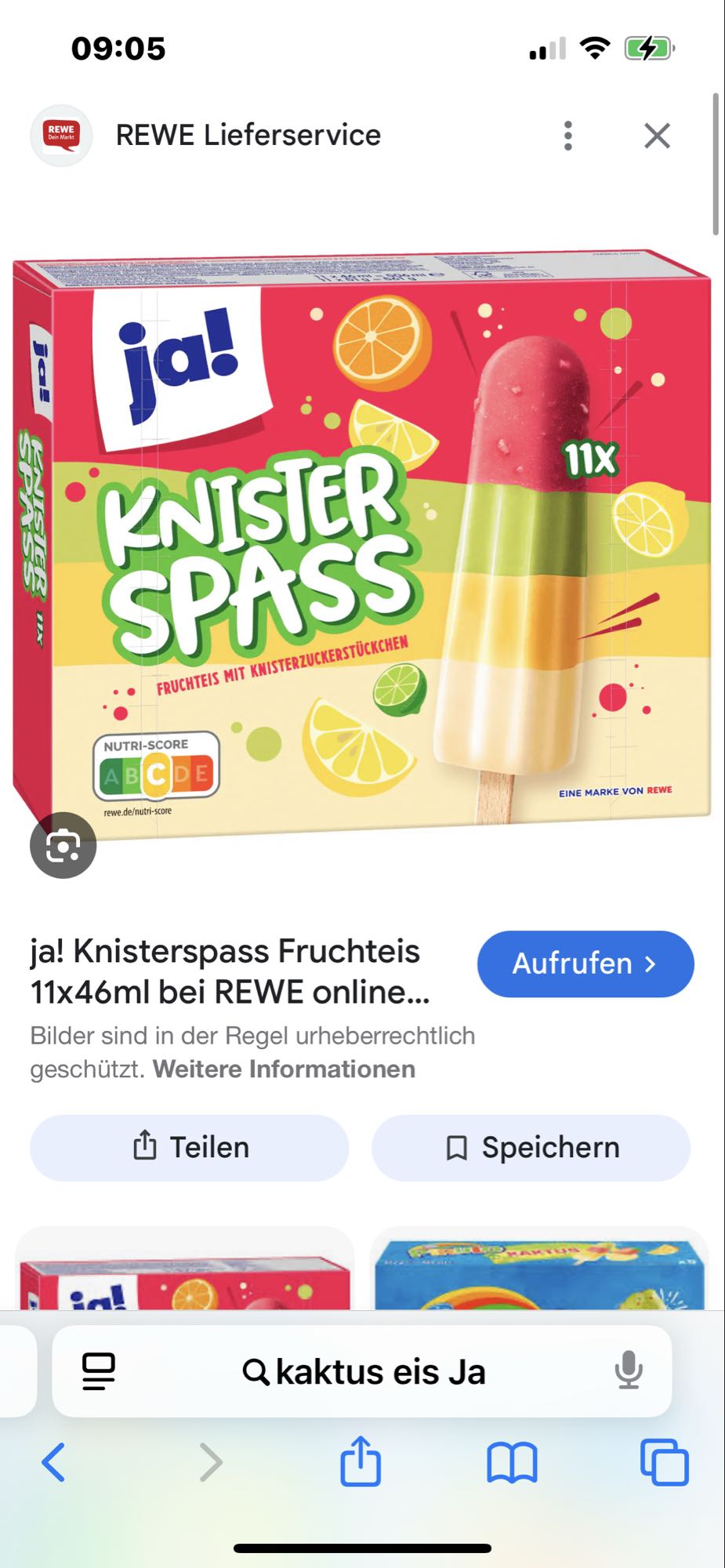 Knisterspass Fruchteis
