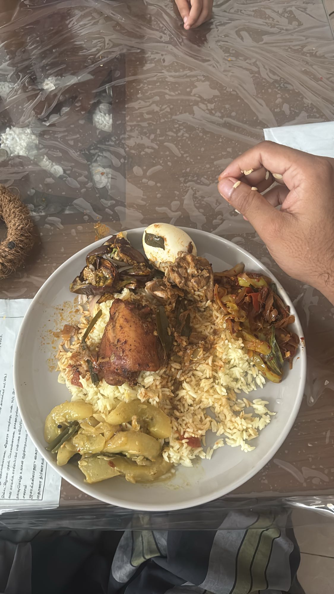 Rice with chicken and veggies