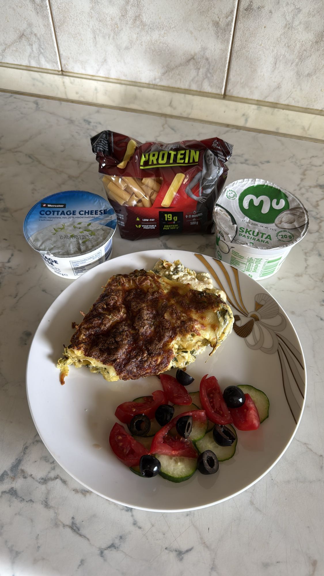 Protein Lasagna & Salad