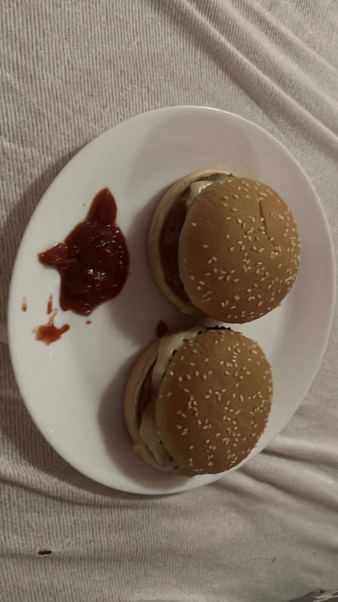 Podwójny burger z ketchupem