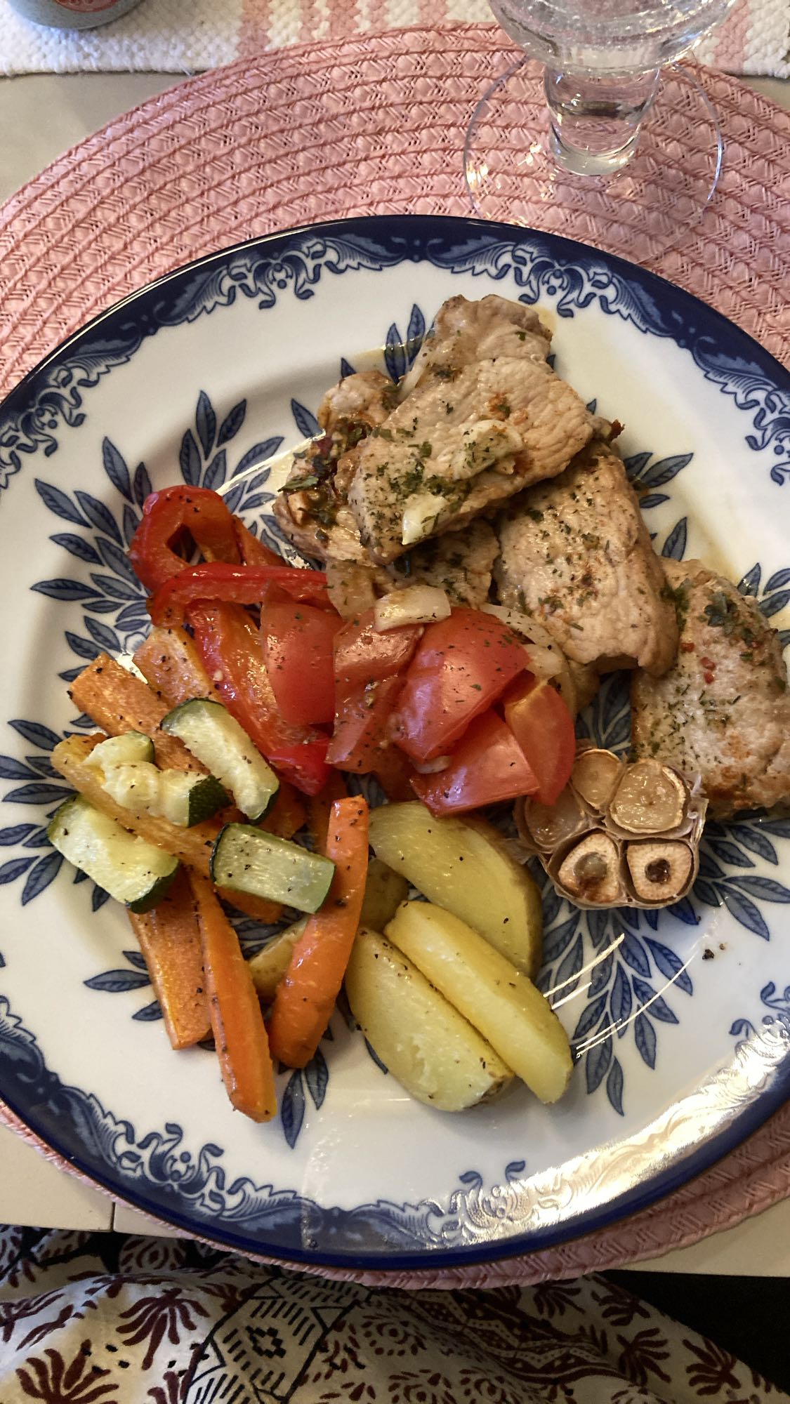 Fläskfilé med grönsaker