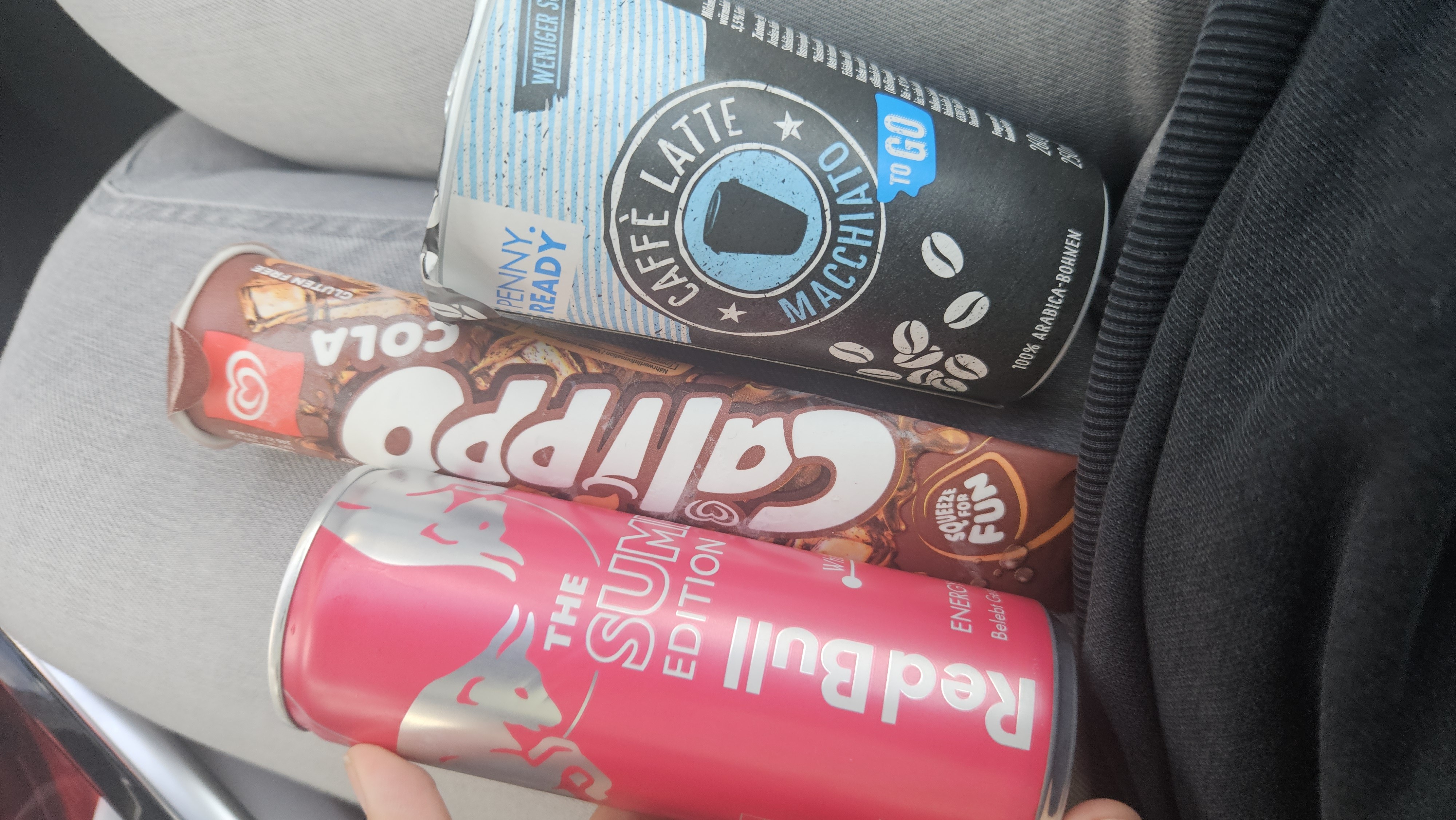 Energydrinks und Eis