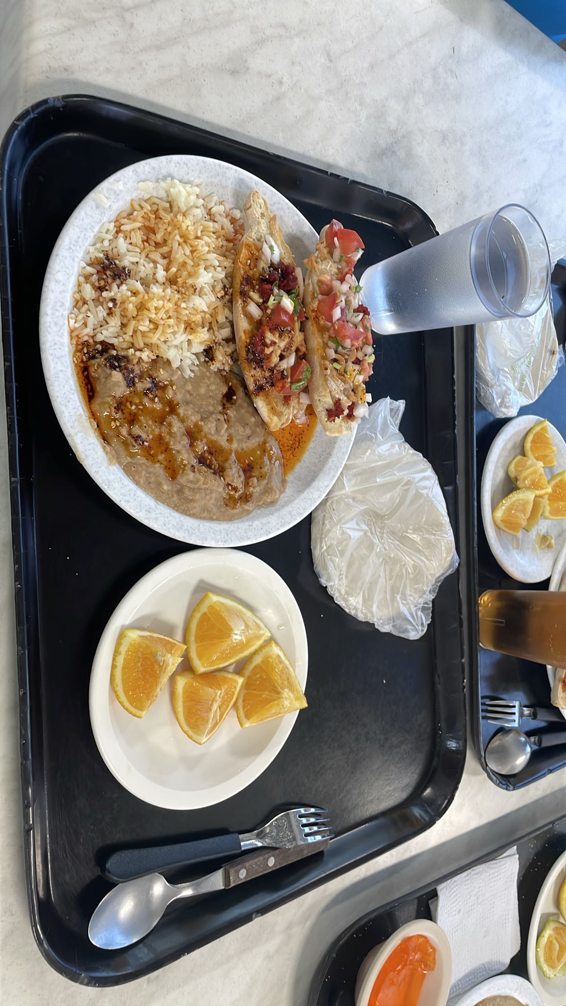 comida mexicana con fruta